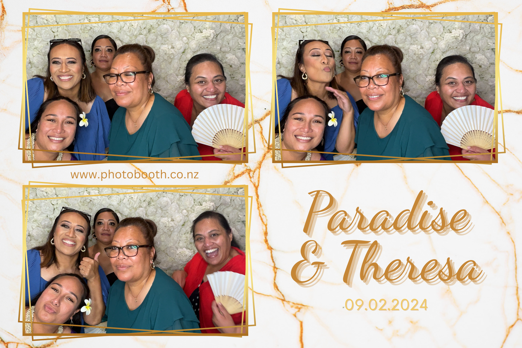 Paradise and Theresa's Wedding | View more photos from the event at gallery.photobooth.co.nz/u/SelfieCentral/Paradise-and-Theresas-Wedding