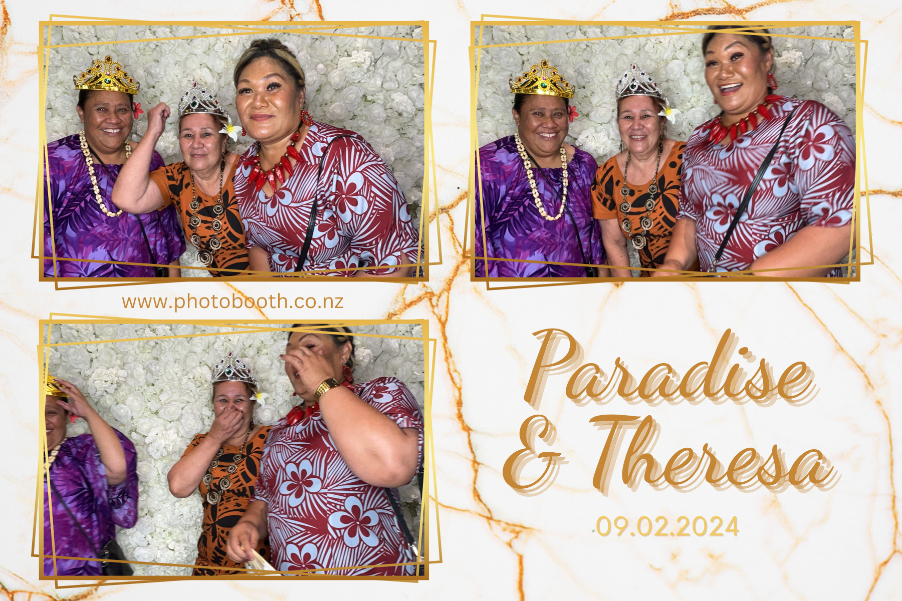 Paradise and Theresa's Wedding | View more photos from the event at gallery.photobooth.co.nz/u/SelfieCentral/Paradise-and-Theresas-Wedding