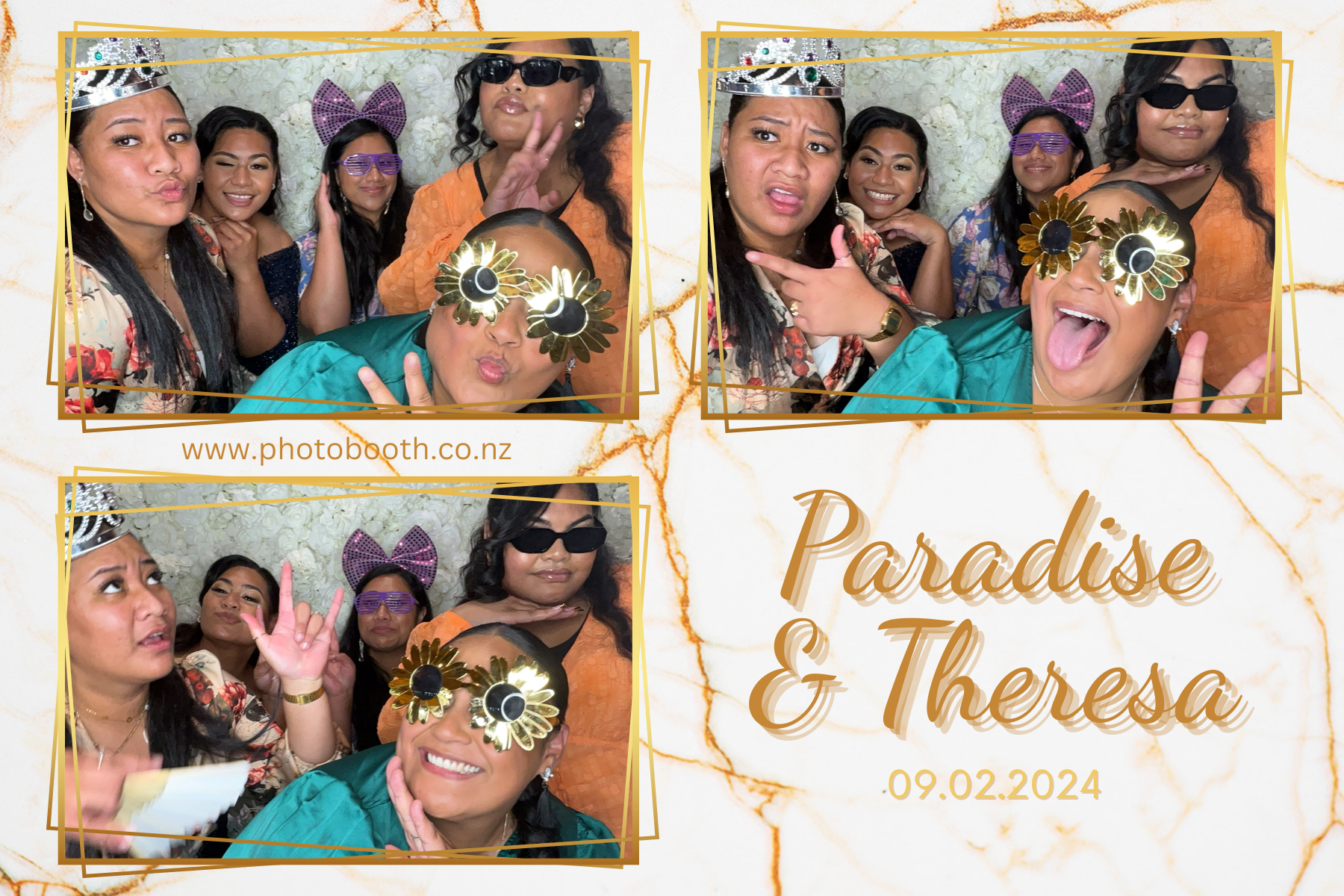 Paradise and Theresa's Wedding | View more photos from the event at gallery.photobooth.co.nz/u/SelfieCentral/Paradise-and-Theresas-Wedding