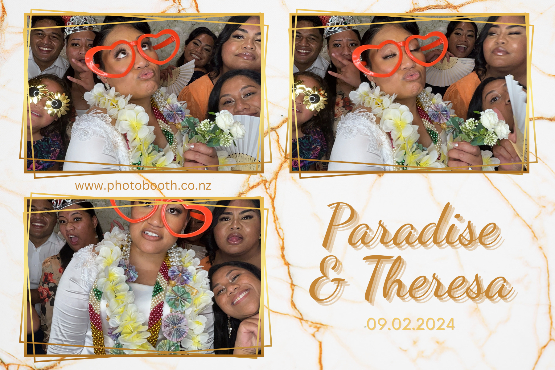 Paradise and Theresa's Wedding | View more photos from the event at gallery.photobooth.co.nz/u/SelfieCentral/Paradise-and-Theresas-Wedding