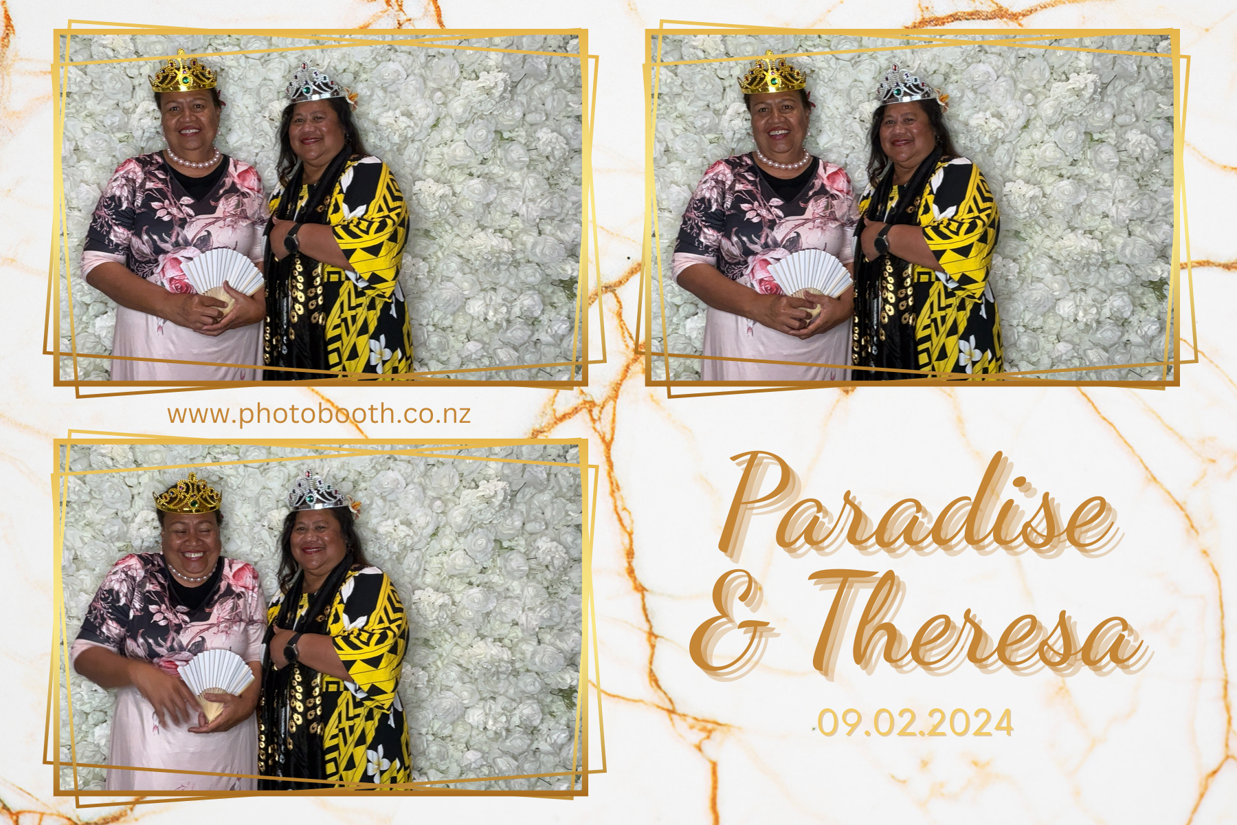 Paradise and Theresa's Wedding | View more photos from the event at gallery.photobooth.co.nz/u/SelfieCentral/Paradise-and-Theresas-Wedding