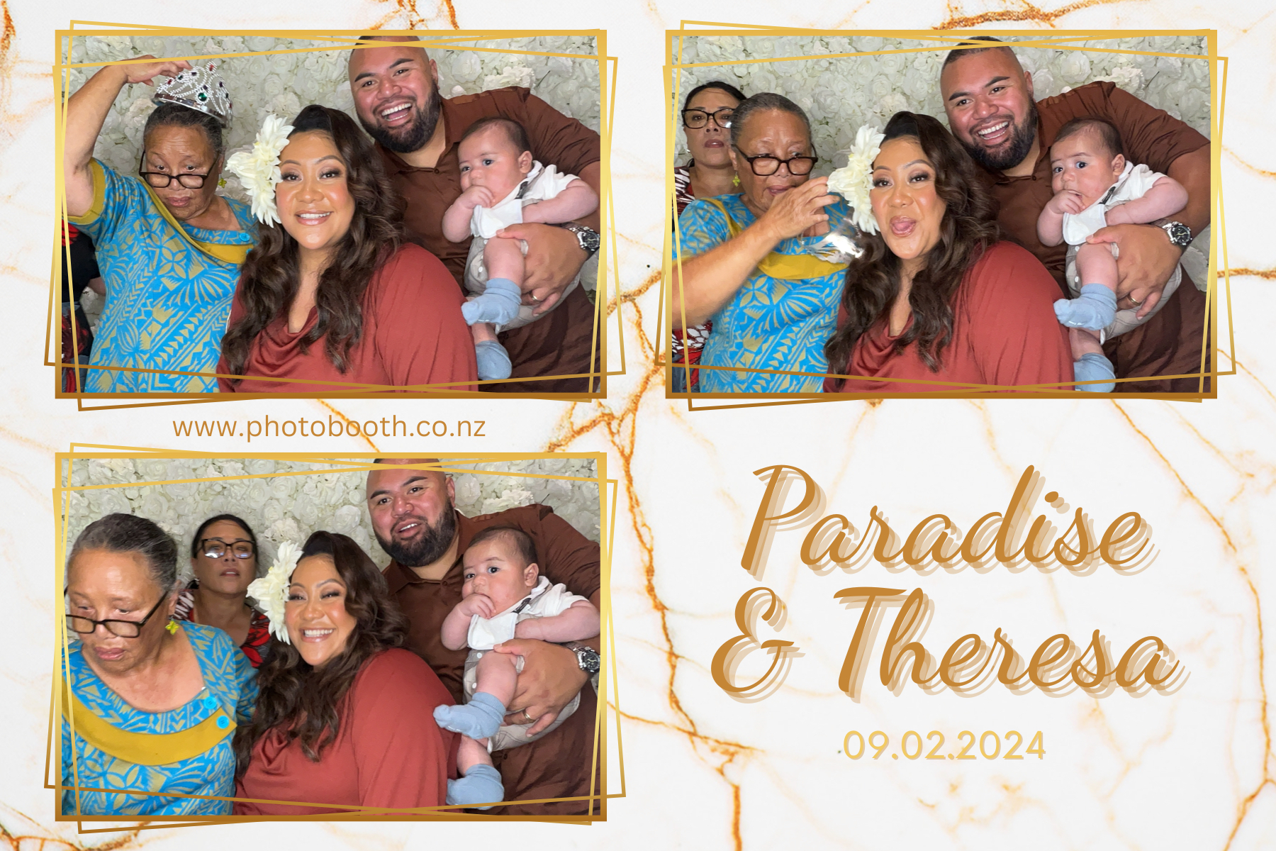 Paradise and Theresa's Wedding | View more photos from the event at gallery.photobooth.co.nz/u/SelfieCentral/Paradise-and-Theresas-Wedding