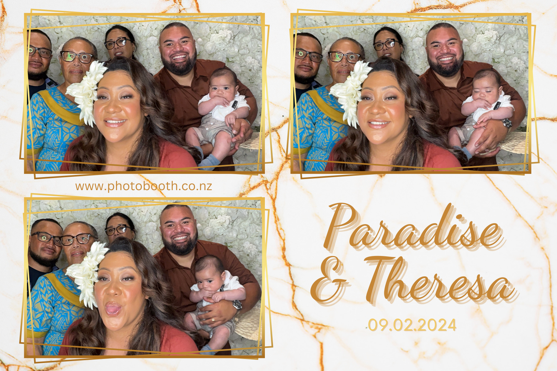 Paradise and Theresa's Wedding | View more photos from the event at gallery.photobooth.co.nz/u/SelfieCentral/Paradise-and-Theresas-Wedding