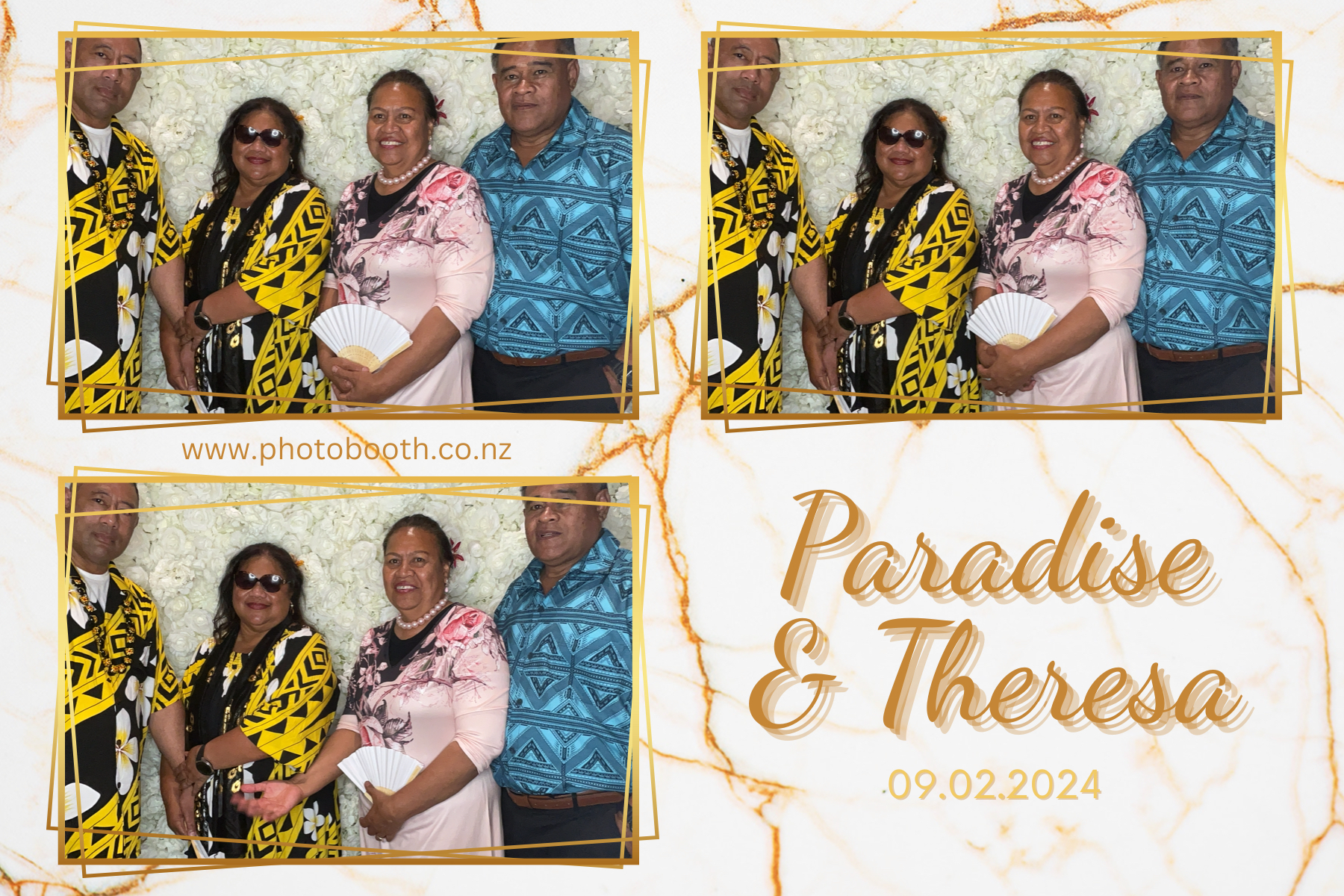 Paradise and Theresa's Wedding | View more photos from the event at gallery.photobooth.co.nz/u/SelfieCentral/Paradise-and-Theresas-Wedding