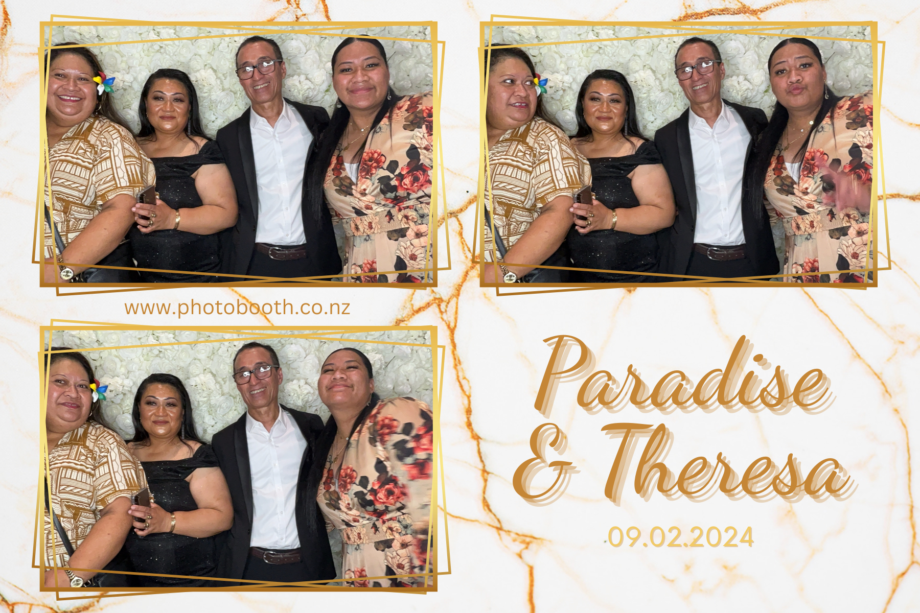 Paradise and Theresa's Wedding | View more photos from the event at gallery.photobooth.co.nz/u/SelfieCentral/Paradise-and-Theresas-Wedding