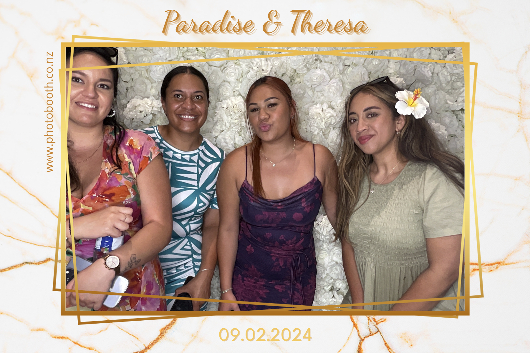 Paradise and Theresa's Wedding | View more photos from the event at gallery.photobooth.co.nz/u/SelfieCentral/Paradise-and-Theresas-Wedding