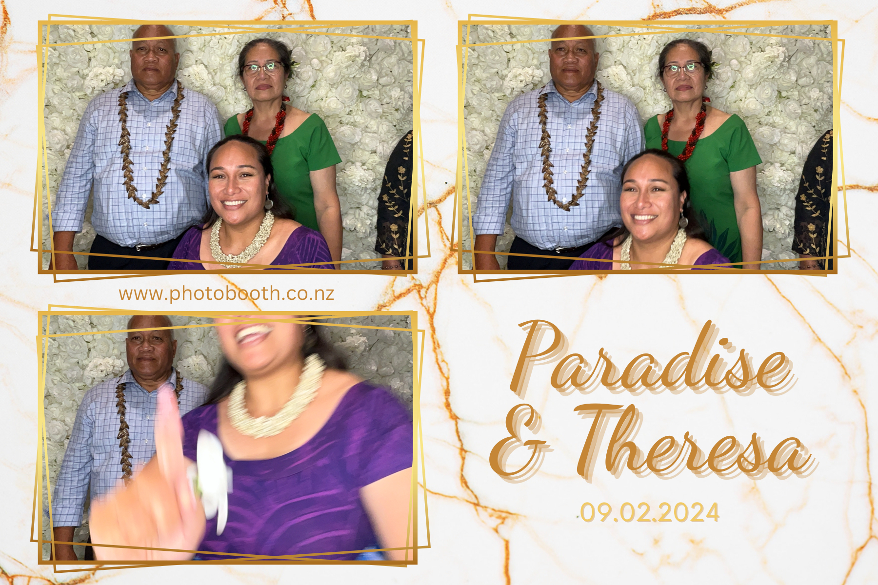Paradise and Theresa's Wedding | View more photos from the event at gallery.photobooth.co.nz/u/SelfieCentral/Paradise-and-Theresas-Wedding