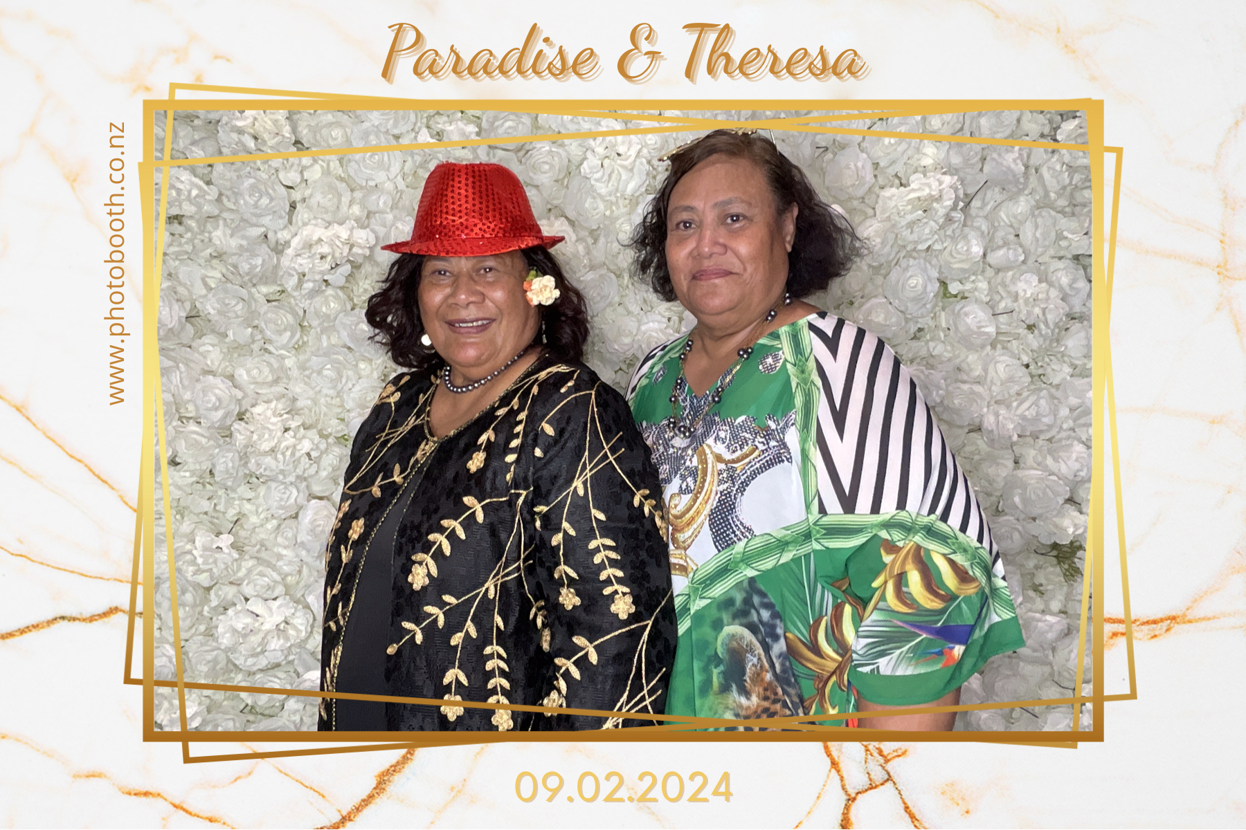 Paradise and Theresa's Wedding | View more photos from the event at gallery.photobooth.co.nz/u/SelfieCentral/Paradise-and-Theresas-Wedding