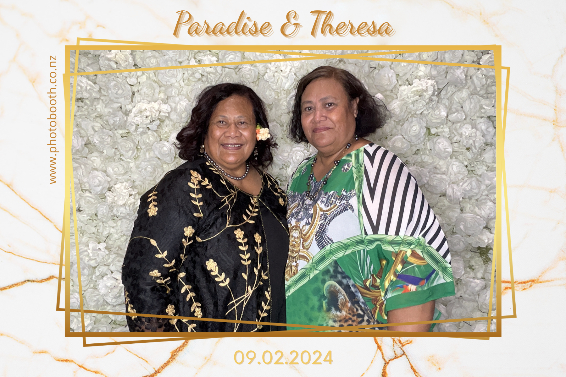Paradise and Theresa's Wedding | View more photos from the event at gallery.photobooth.co.nz/u/SelfieCentral/Paradise-and-Theresas-Wedding