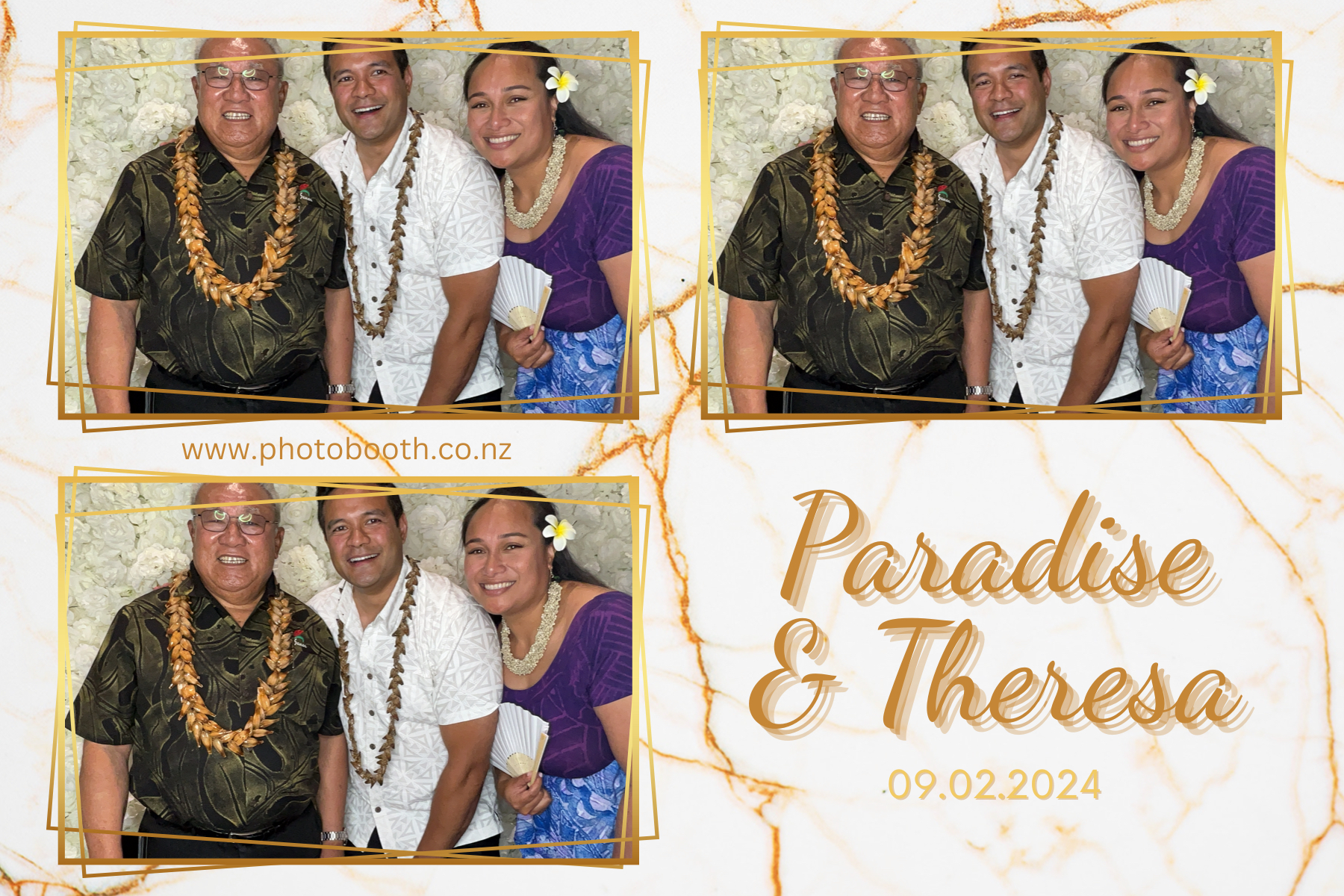 Paradise and Theresa's Wedding | View more photos from the event at gallery.photobooth.co.nz/u/SelfieCentral/Paradise-and-Theresas-Wedding