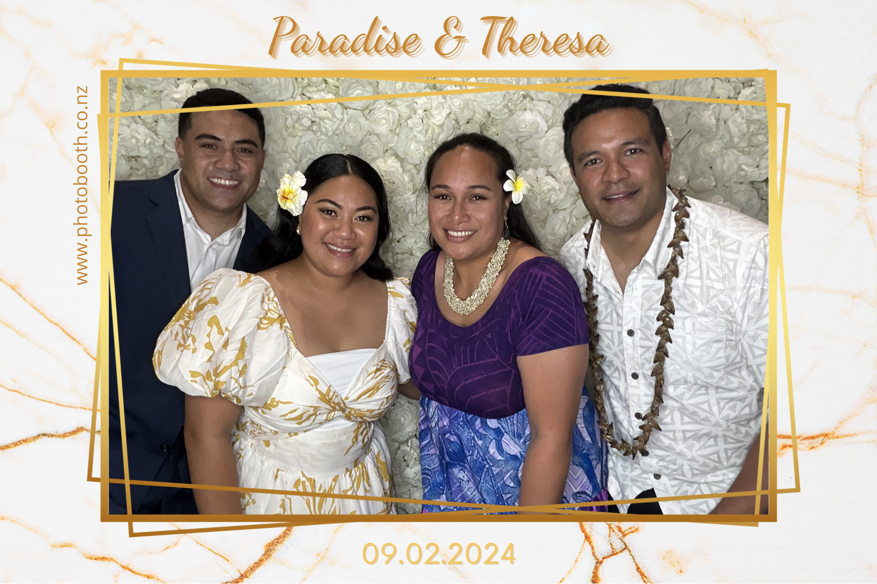 Paradise and Theresa's Wedding | View more photos from the event at gallery.photobooth.co.nz/u/SelfieCentral/Paradise-and-Theresas-Wedding