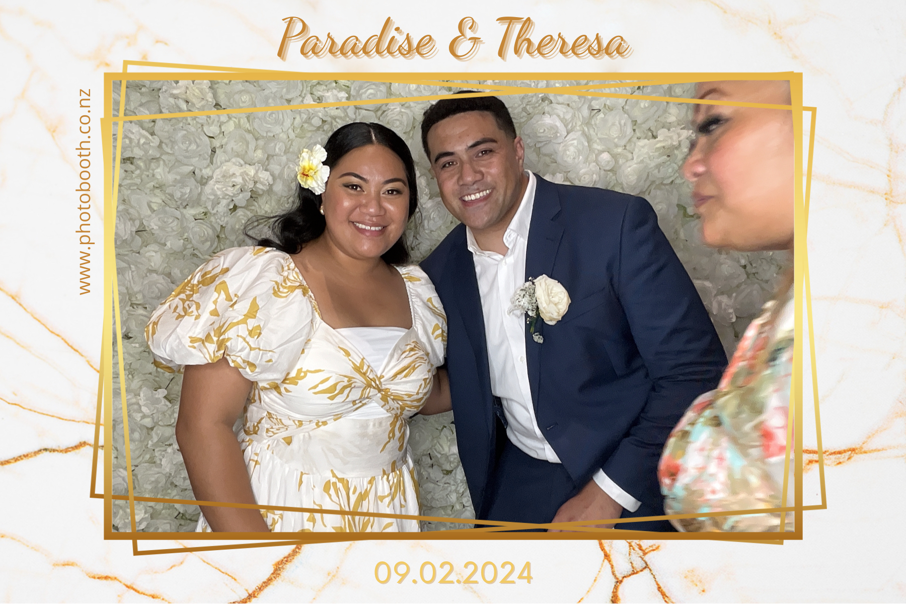 Paradise and Theresa's Wedding | View more photos from the event at gallery.photobooth.co.nz/u/SelfieCentral/Paradise-and-Theresas-Wedding