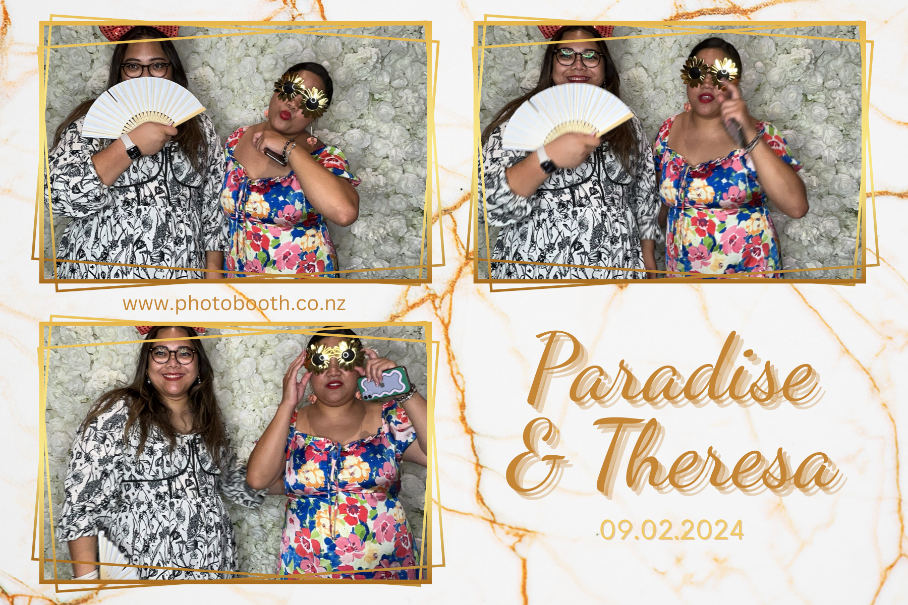 Paradise and Theresa's Wedding | View more photos from the event at gallery.photobooth.co.nz/u/SelfieCentral/Paradise-and-Theresas-Wedding