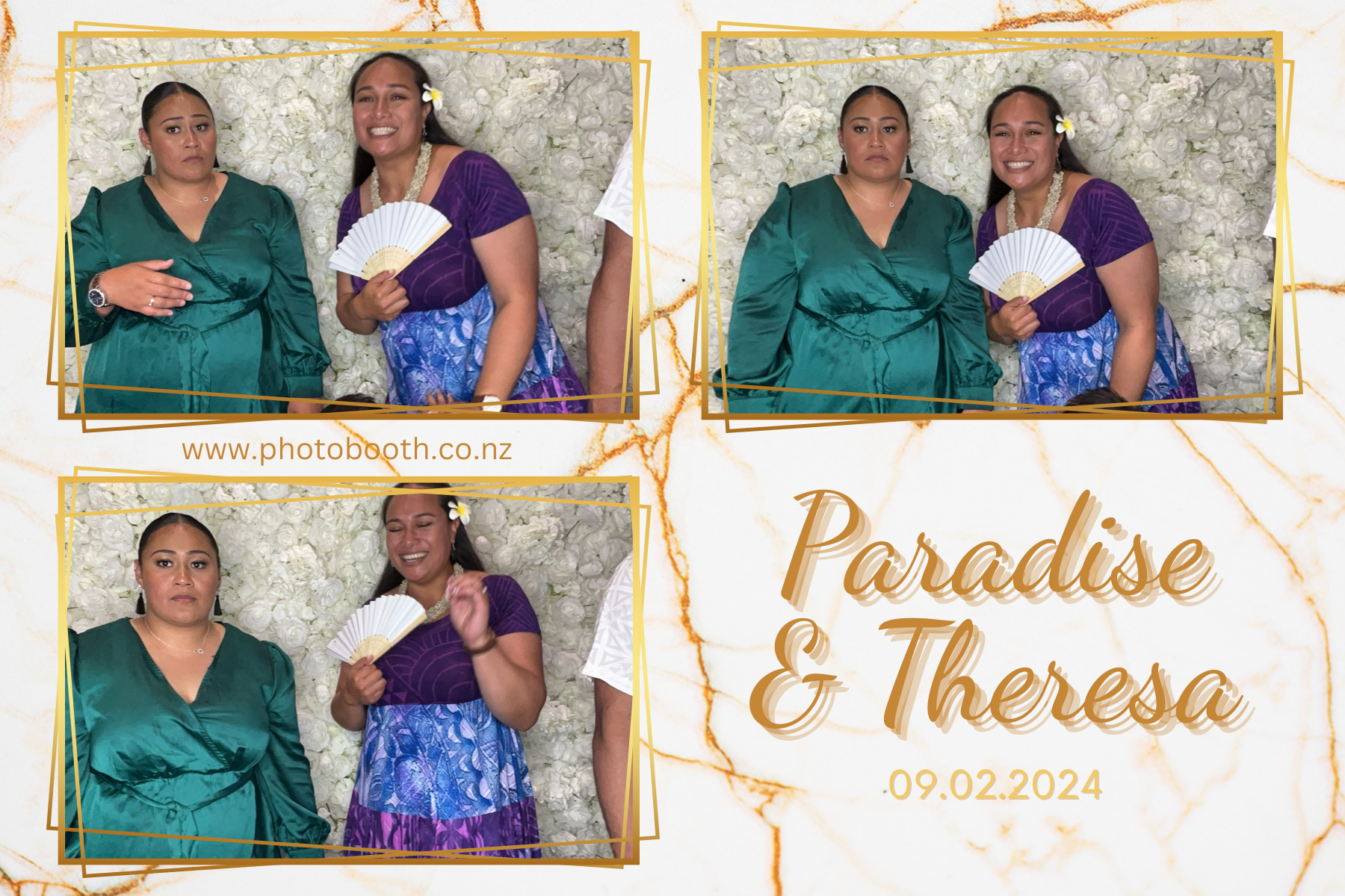 Paradise and Theresa's Wedding | View more photos from the event at gallery.photobooth.co.nz/u/SelfieCentral/Paradise-and-Theresas-Wedding
