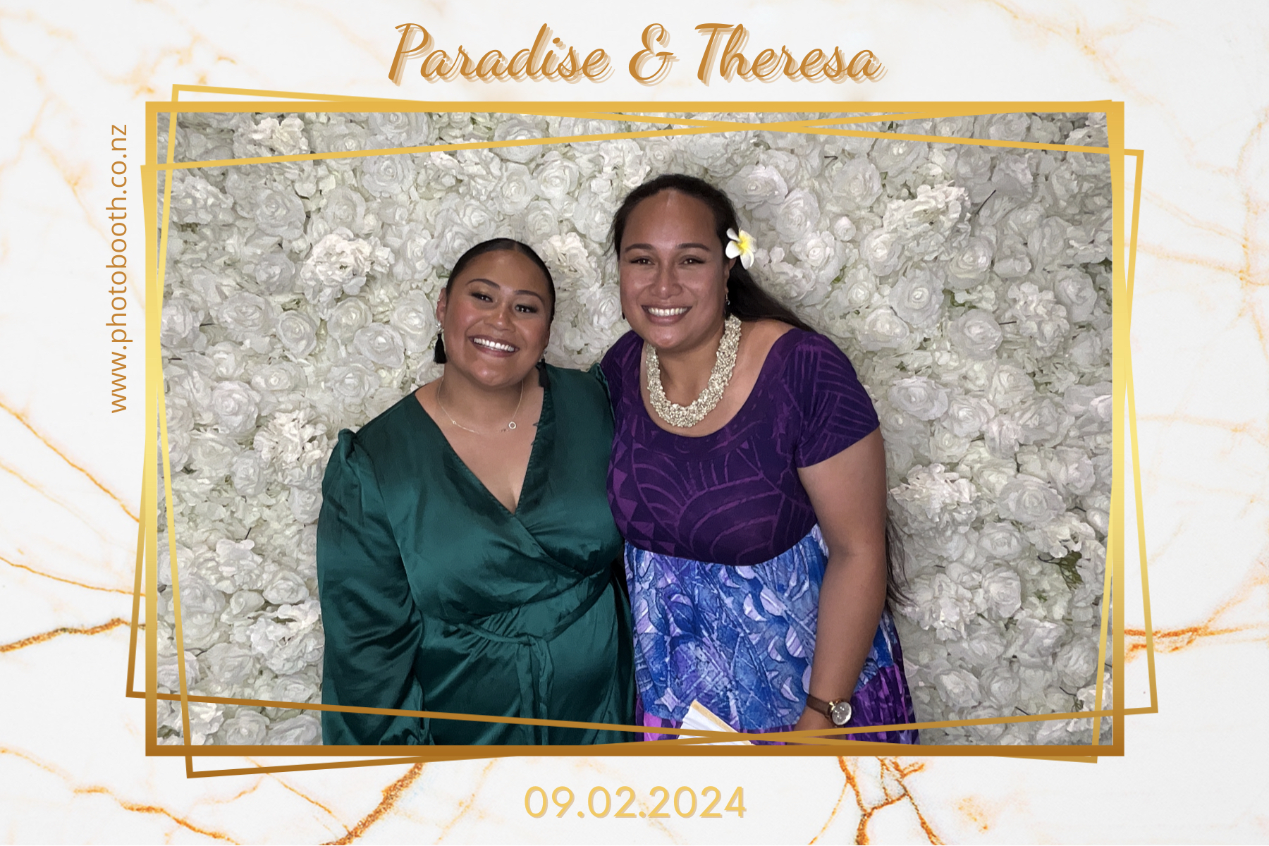 Paradise and Theresa's Wedding | View more photos from the event at gallery.photobooth.co.nz/u/SelfieCentral/Paradise-and-Theresas-Wedding