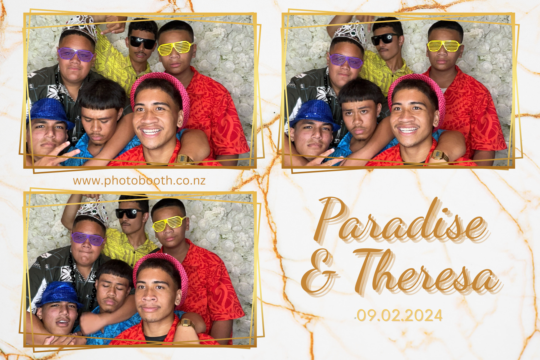 Paradise and Theresa's Wedding | View more photos from the event at gallery.photobooth.co.nz/u/SelfieCentral/Paradise-and-Theresas-Wedding
