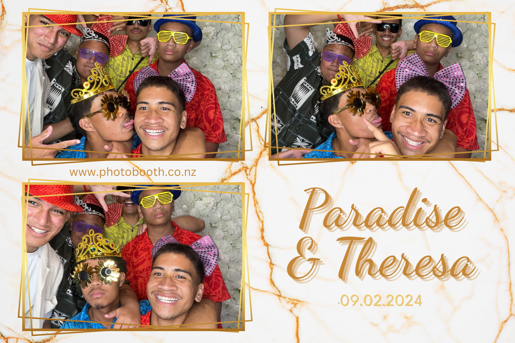 Paradise and Theresa's Wedding | View more photos from the event at gallery.photobooth.co.nz/u/SelfieCentral/Paradise-and-Theresas-Wedding