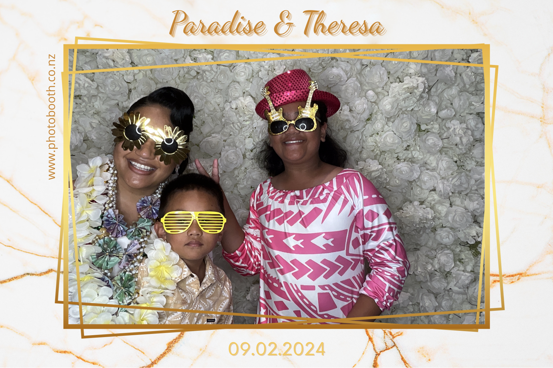 Paradise and Theresa's Wedding | View more photos from the event at gallery.photobooth.co.nz/u/SelfieCentral/Paradise-and-Theresas-Wedding