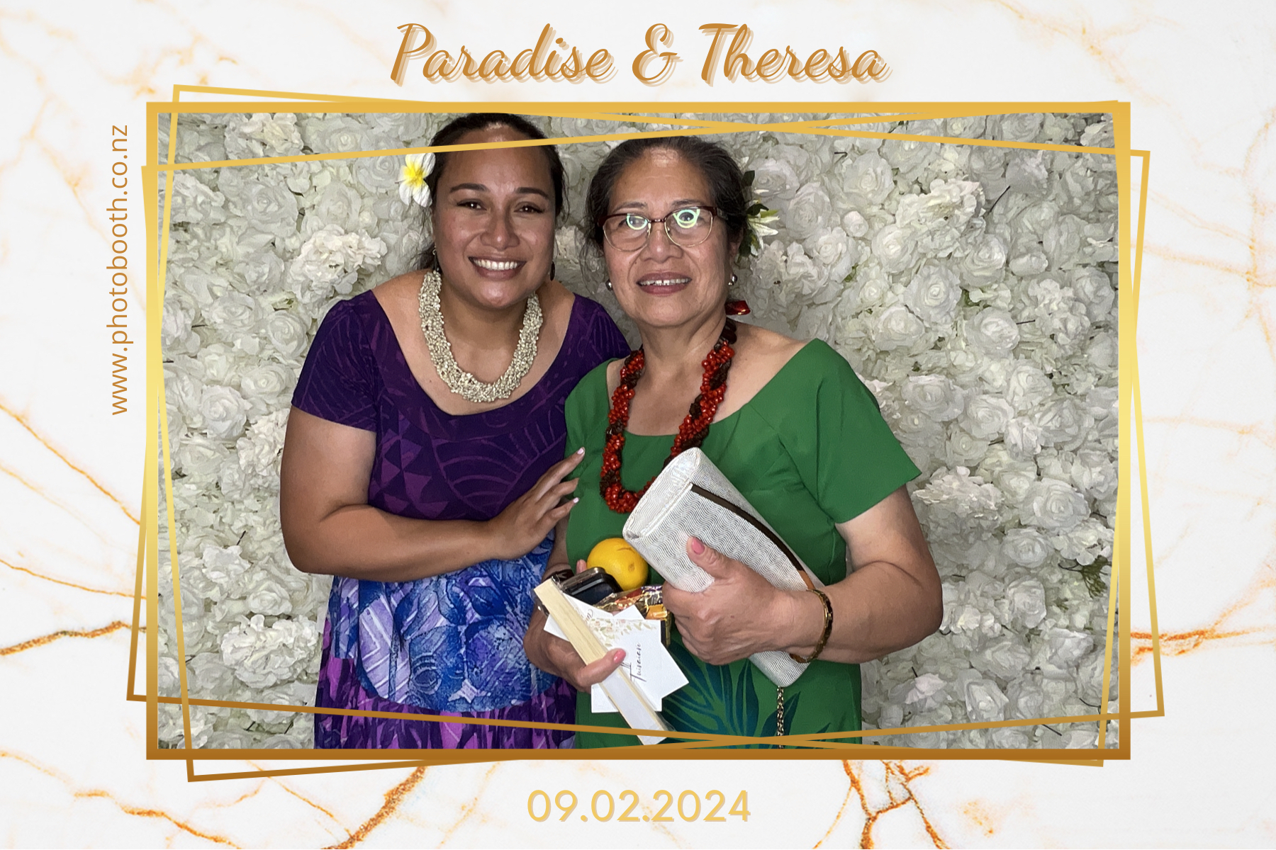 Paradise and Theresa's Wedding | View more photos from the event at gallery.photobooth.co.nz/u/SelfieCentral/Paradise-and-Theresas-Wedding