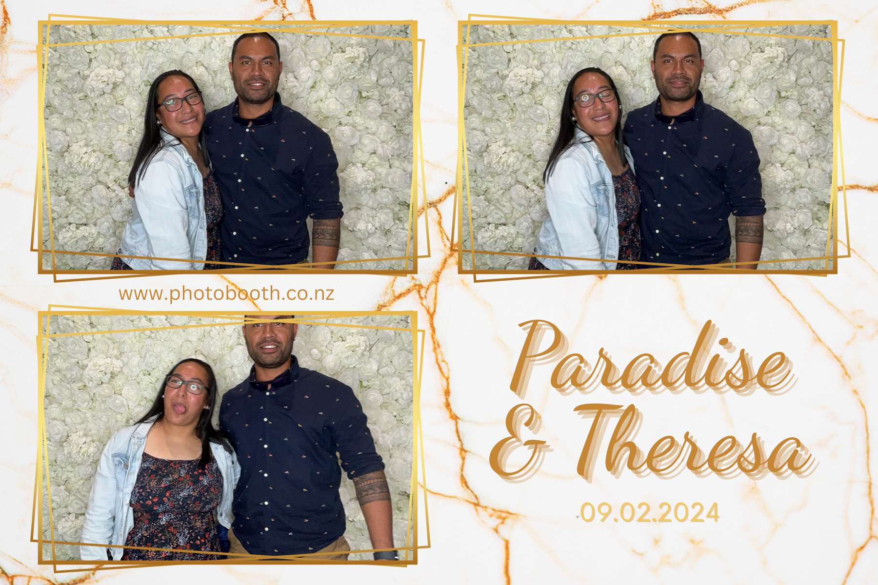 Paradise and Theresa's Wedding | View more photos from the event at gallery.photobooth.co.nz/u/SelfieCentral/Paradise-and-Theresas-Wedding