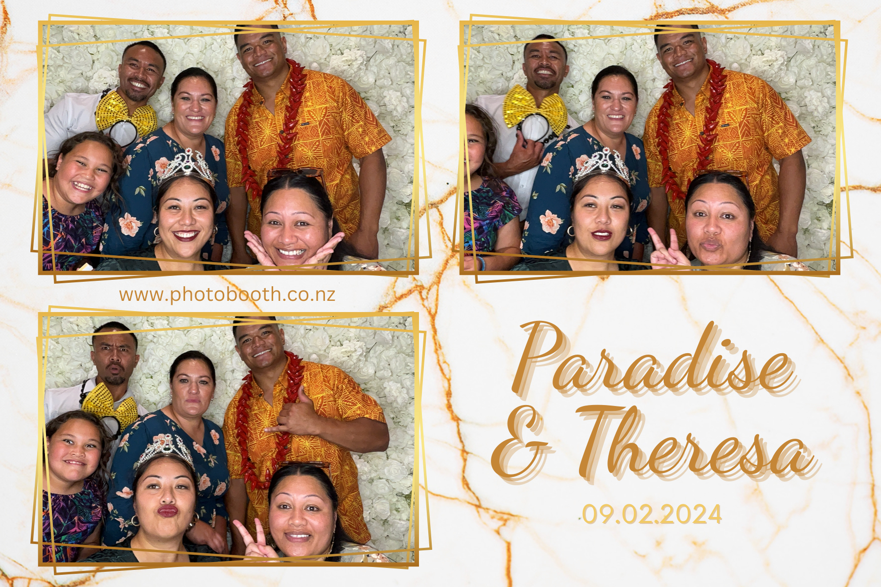 Paradise and Theresa's Wedding | View more photos from the event at gallery.photobooth.co.nz/u/SelfieCentral/Paradise-and-Theresas-Wedding