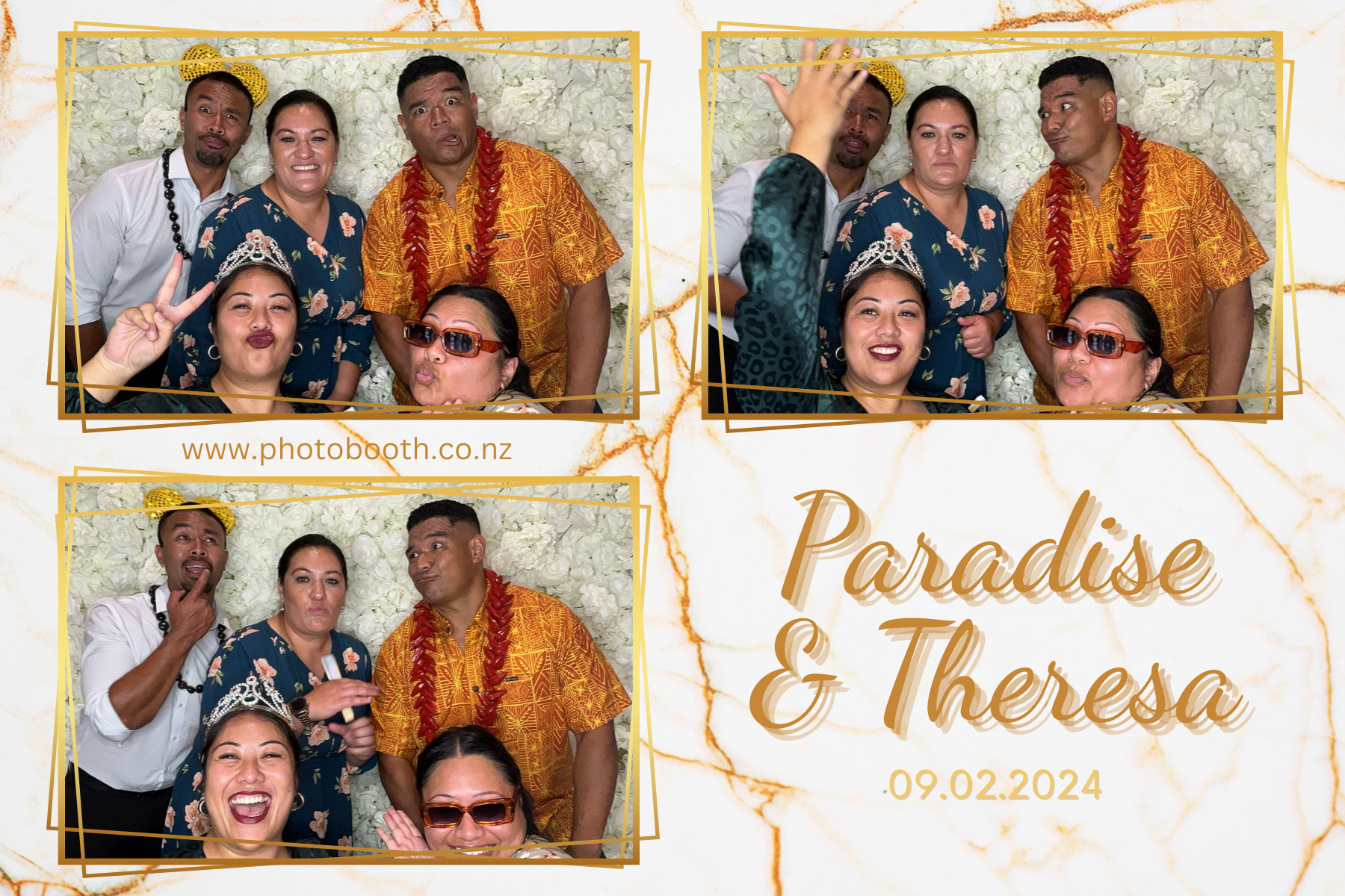 Paradise and Theresa's Wedding | View more photos from the event at gallery.photobooth.co.nz/u/SelfieCentral/Paradise-and-Theresas-Wedding