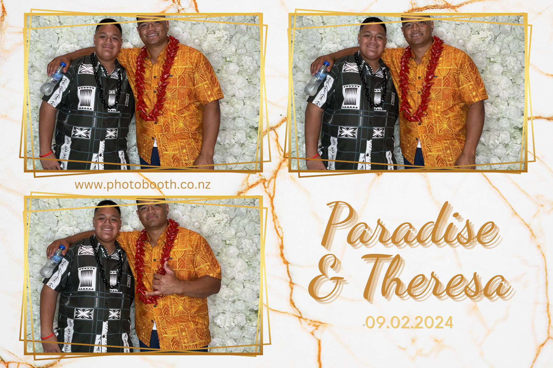 Paradise and Theresa's Wedding | View more photos from the event at gallery.photobooth.co.nz/u/SelfieCentral/Paradise-and-Theresas-Wedding