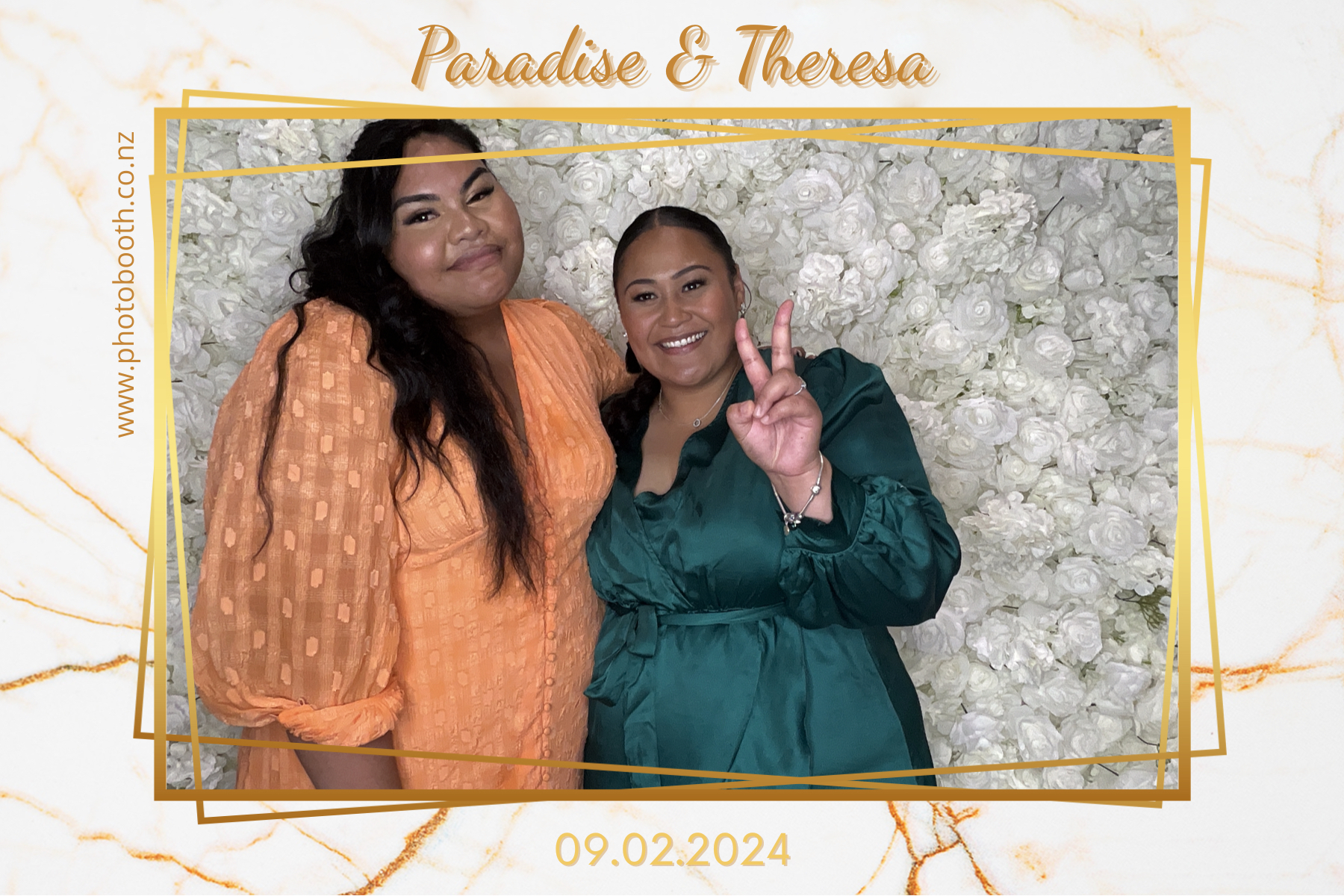 Paradise and Theresa's Wedding | View more photos from the event at gallery.photobooth.co.nz/u/SelfieCentral/Paradise-and-Theresas-Wedding