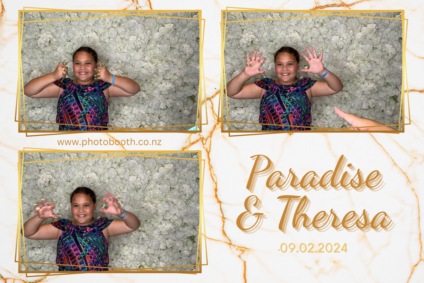 Paradise and Theresa's Wedding | View more photos from the event at gallery.photobooth.co.nz/u/SelfieCentral/Paradise-and-Theresas-Wedding