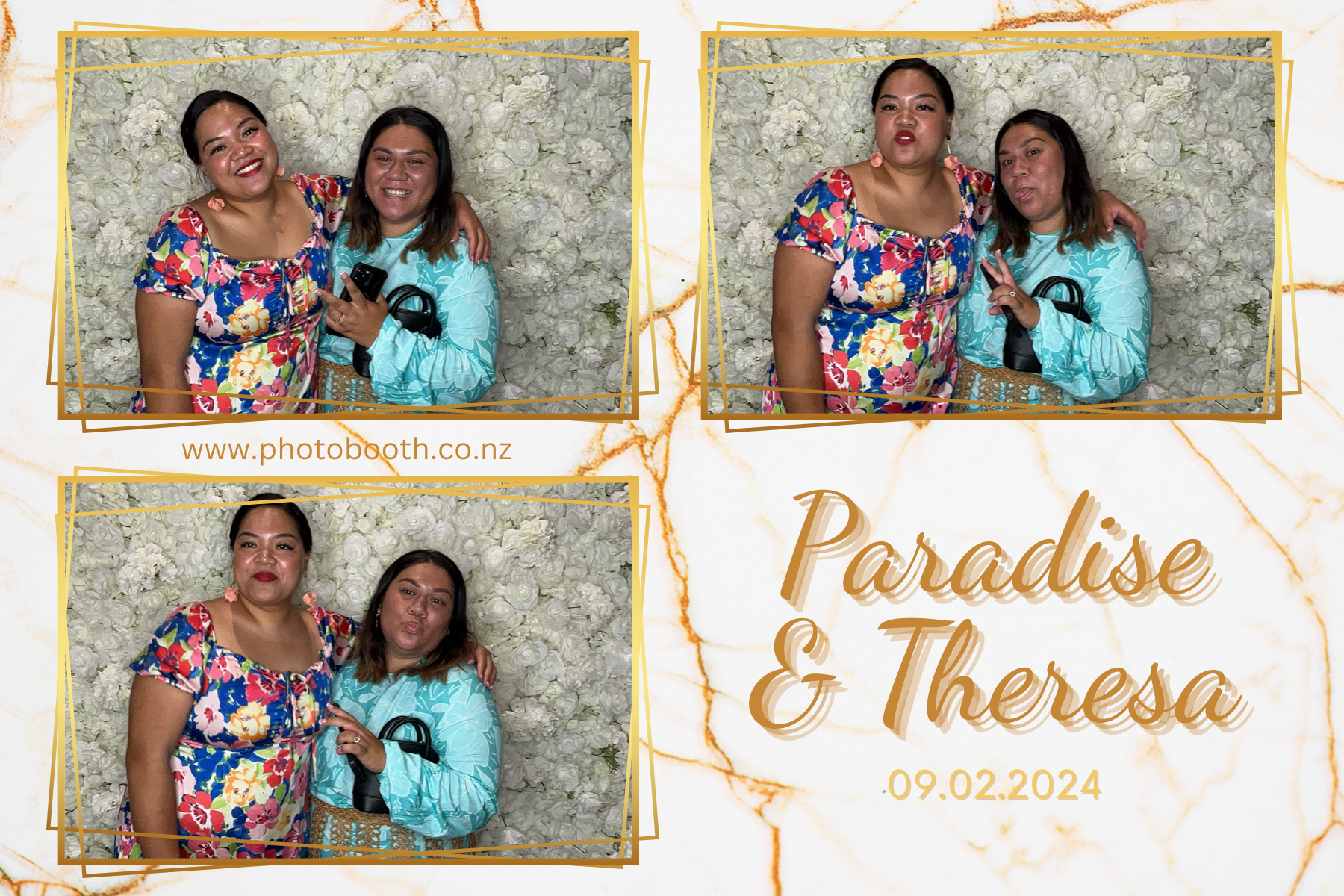 Paradise and Theresa's Wedding | View more photos from the event at gallery.photobooth.co.nz/u/SelfieCentral/Paradise-and-Theresas-Wedding