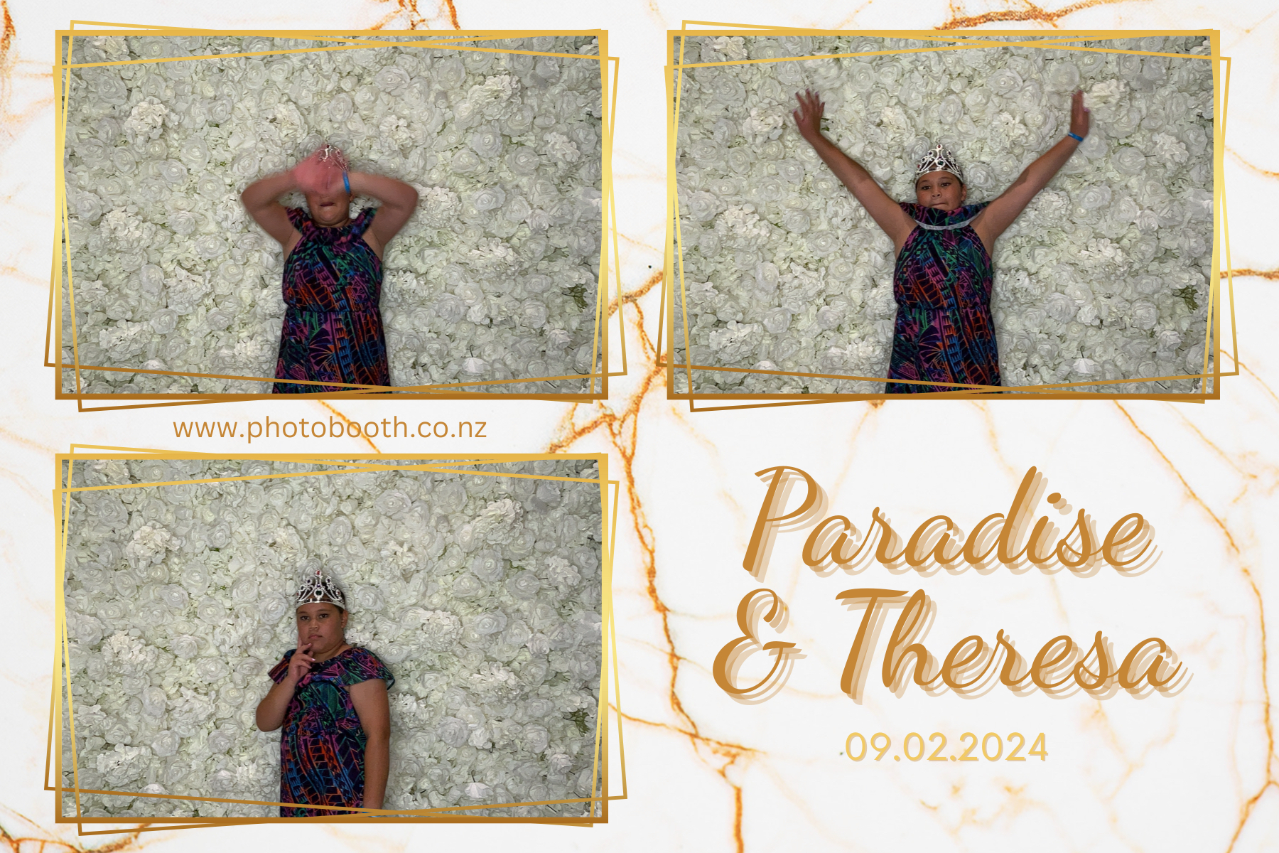 Paradise and Theresa's Wedding | View more photos from the event at gallery.photobooth.co.nz/u/SelfieCentral/Paradise-and-Theresas-Wedding