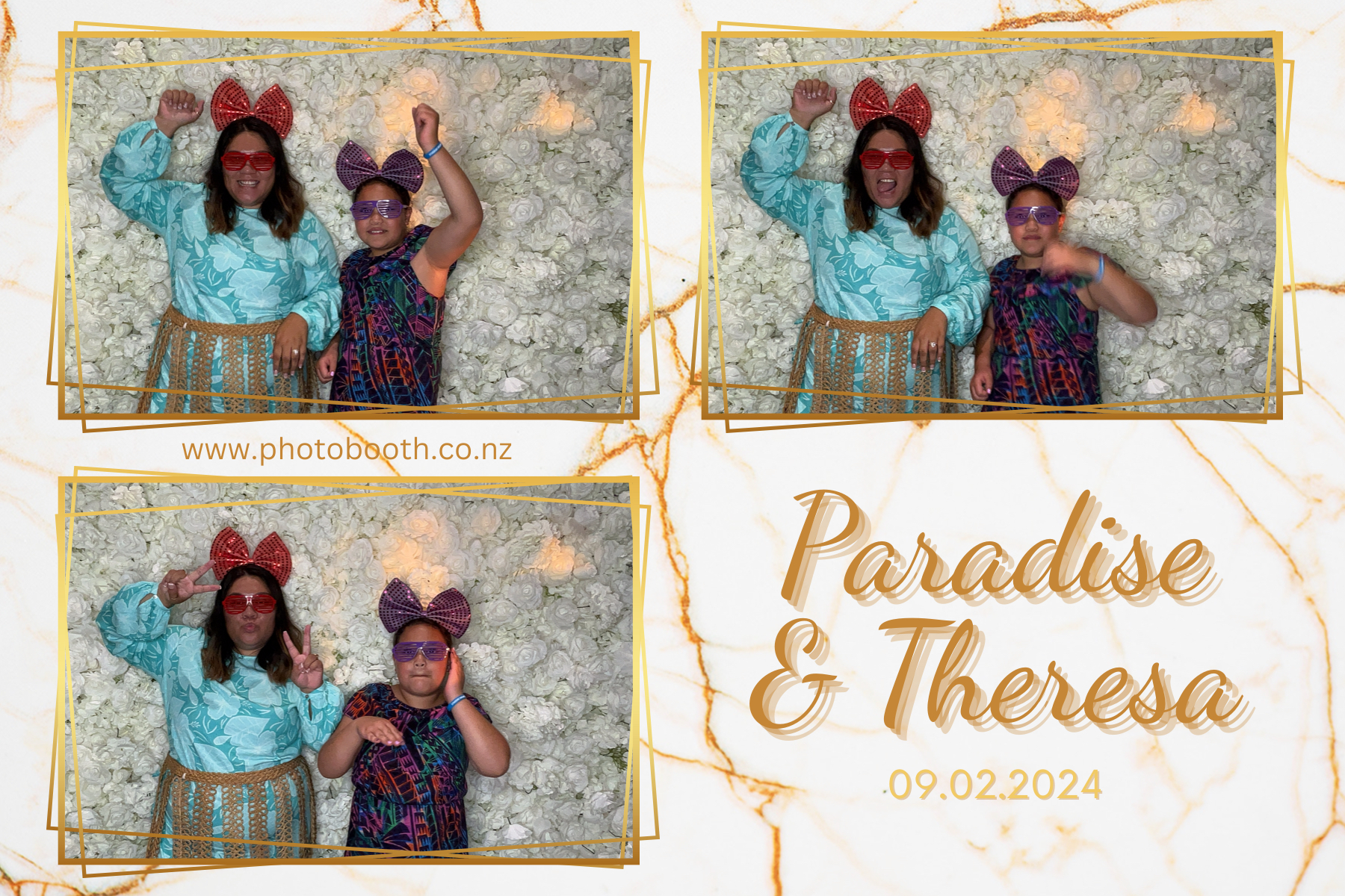 Paradise and Theresa's Wedding | View more photos from the event at gallery.photobooth.co.nz/u/SelfieCentral/Paradise-and-Theresas-Wedding