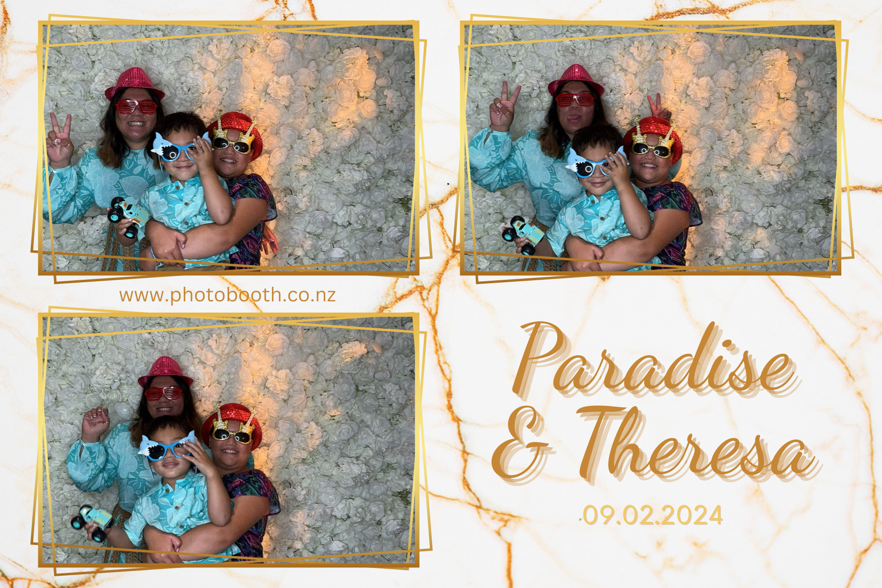 Paradise and Theresa's Wedding | View more photos from the event at gallery.photobooth.co.nz/u/SelfieCentral/Paradise-and-Theresas-Wedding