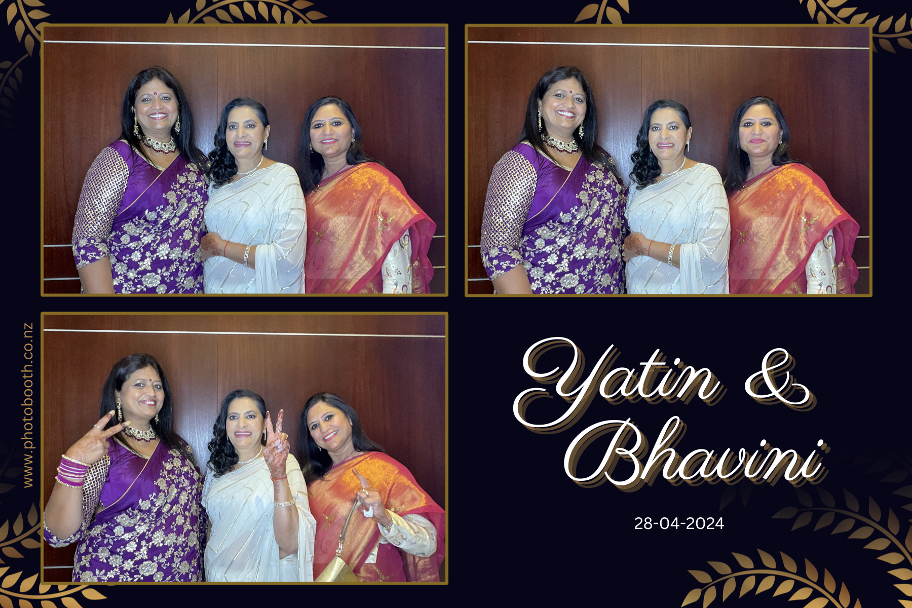 Yatin & Bhavini's Wedding | View more photos from the event at gallery.photobooth.co.nz/u/SelfieCentral/Yatin-Bhavinis-Wedding