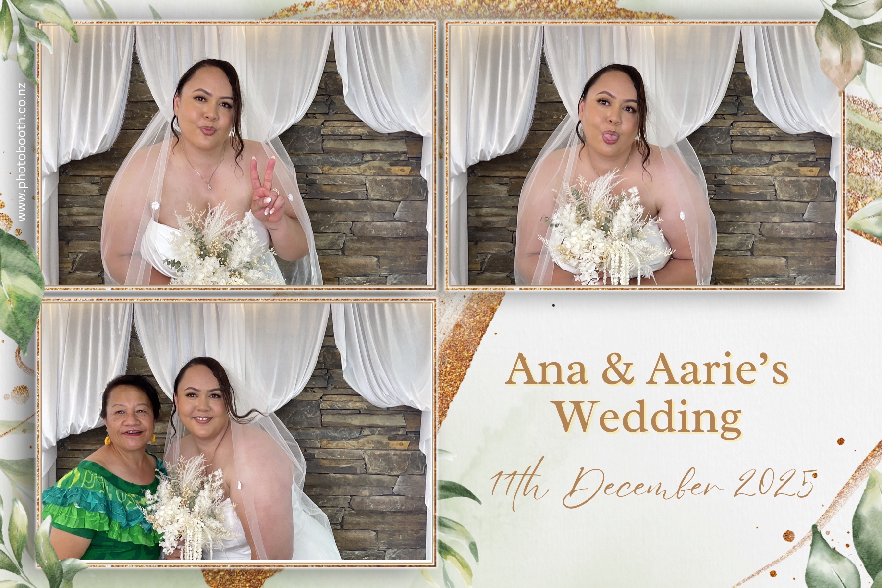 Ana & Arrie's Wedding | View more photos from the event at gallery.photobooth.co.nz/u/SelfieCentral/Ana-Arries-Wedding