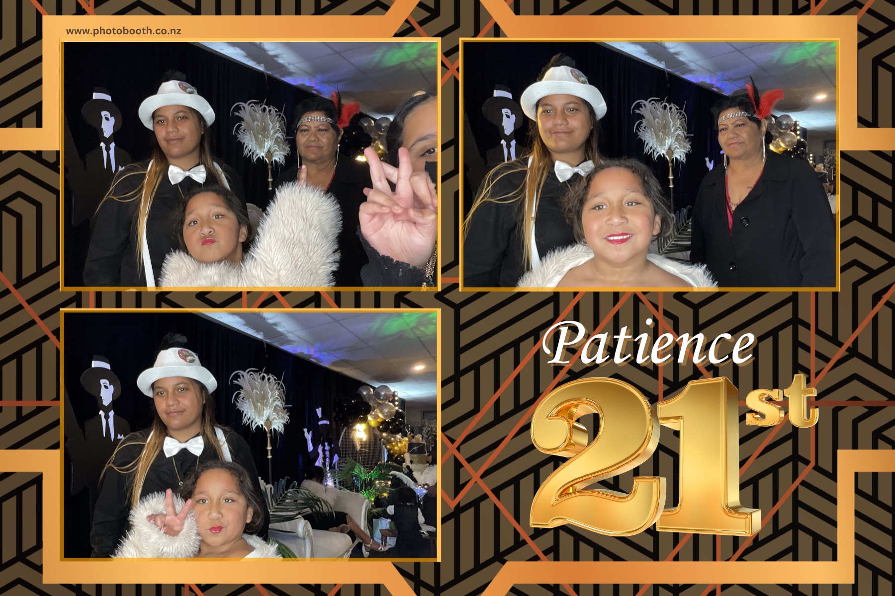 Patience Great Gatsby 21st | View more photos from the event at gallery.photobooth.co.nz/u/SelfieCentral/Patience-Great-Gatsby-21st