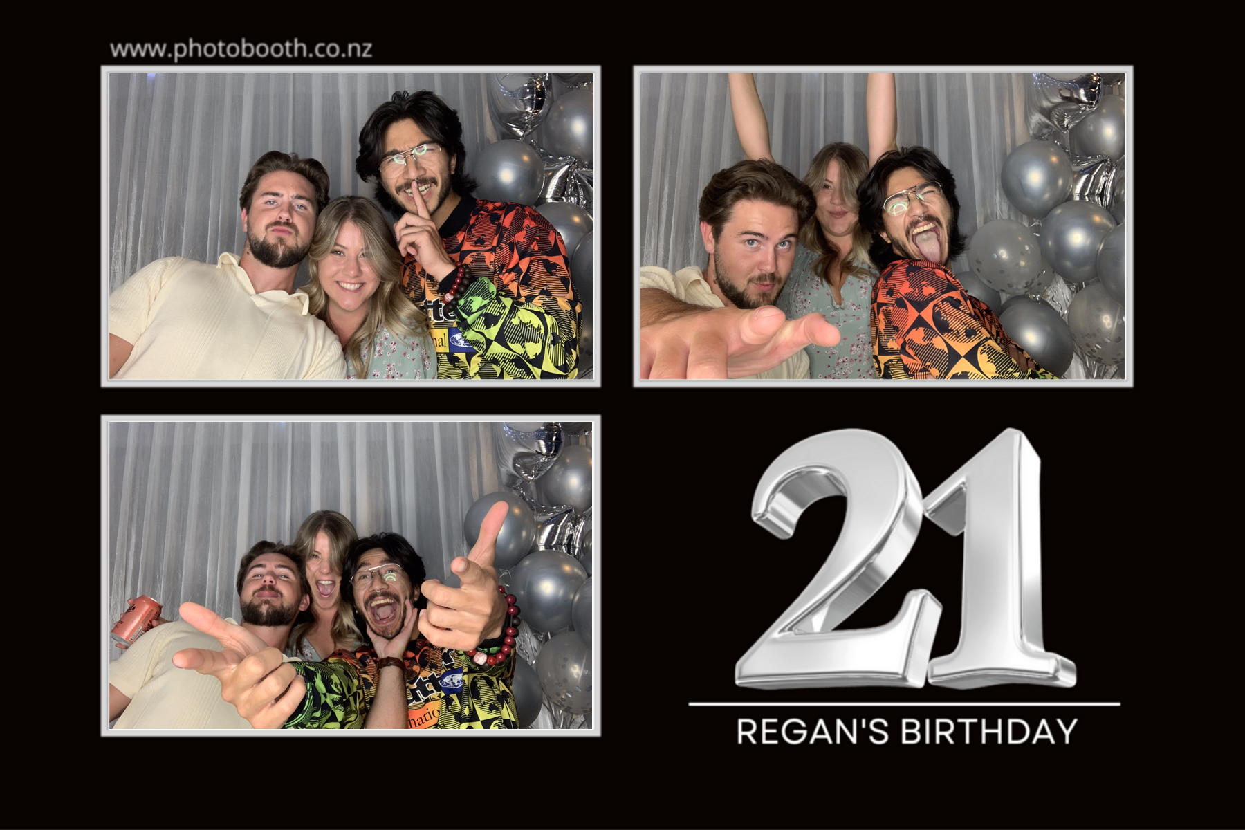 Regan's 21st | View more photos from the event at gallery.photobooth.co.nz/u/SelfieCentral/Regans-21st