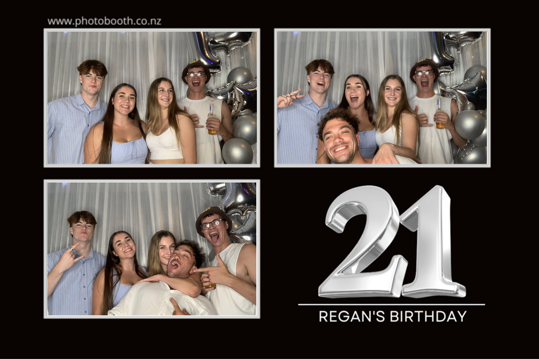 Regan's 21st | View more photos from the event at gallery.photobooth.co.nz/u/SelfieCentral/Regans-21st