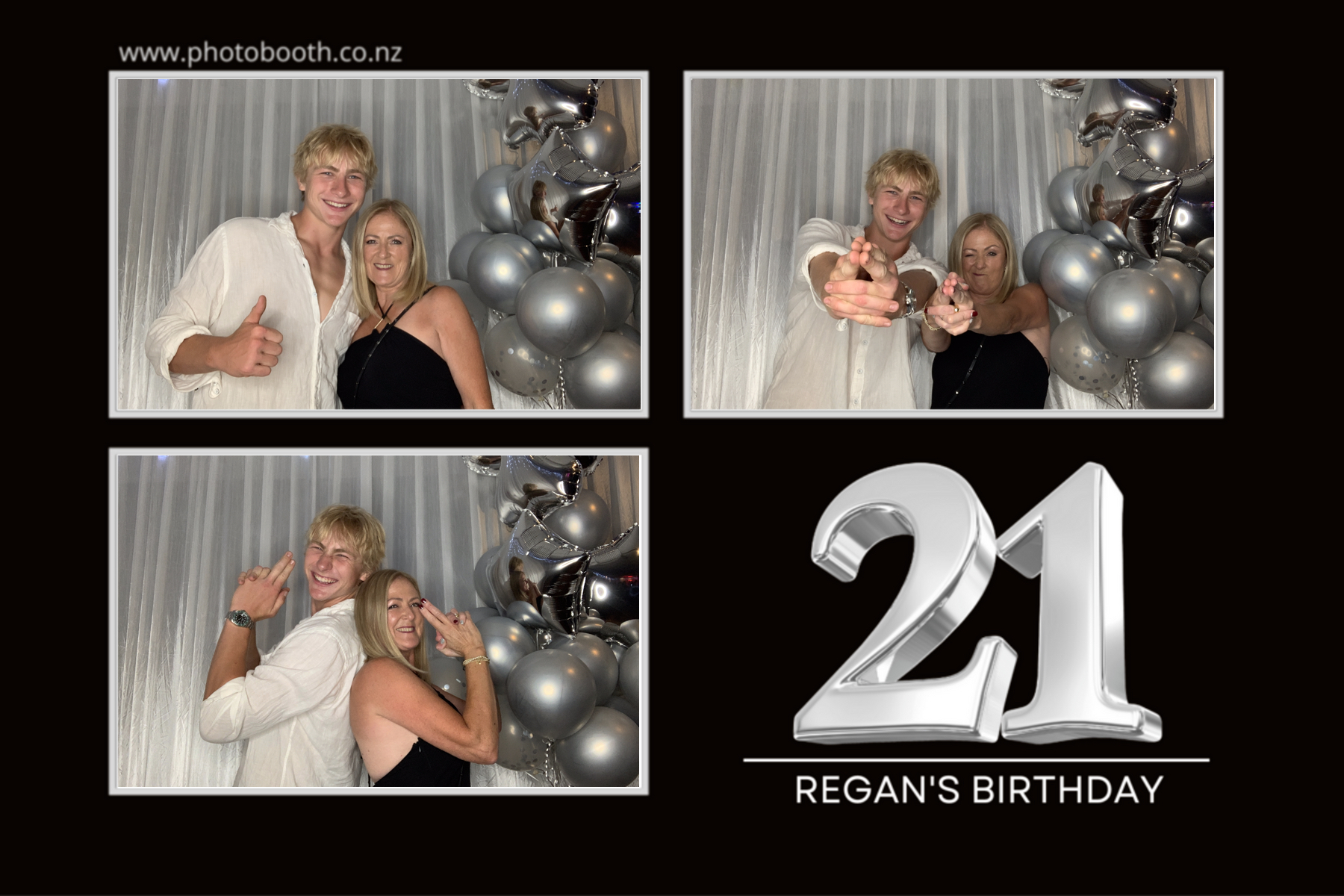 Regan's 21st | View more photos from the event at gallery.photobooth.co.nz/u/SelfieCentral/Regans-21st