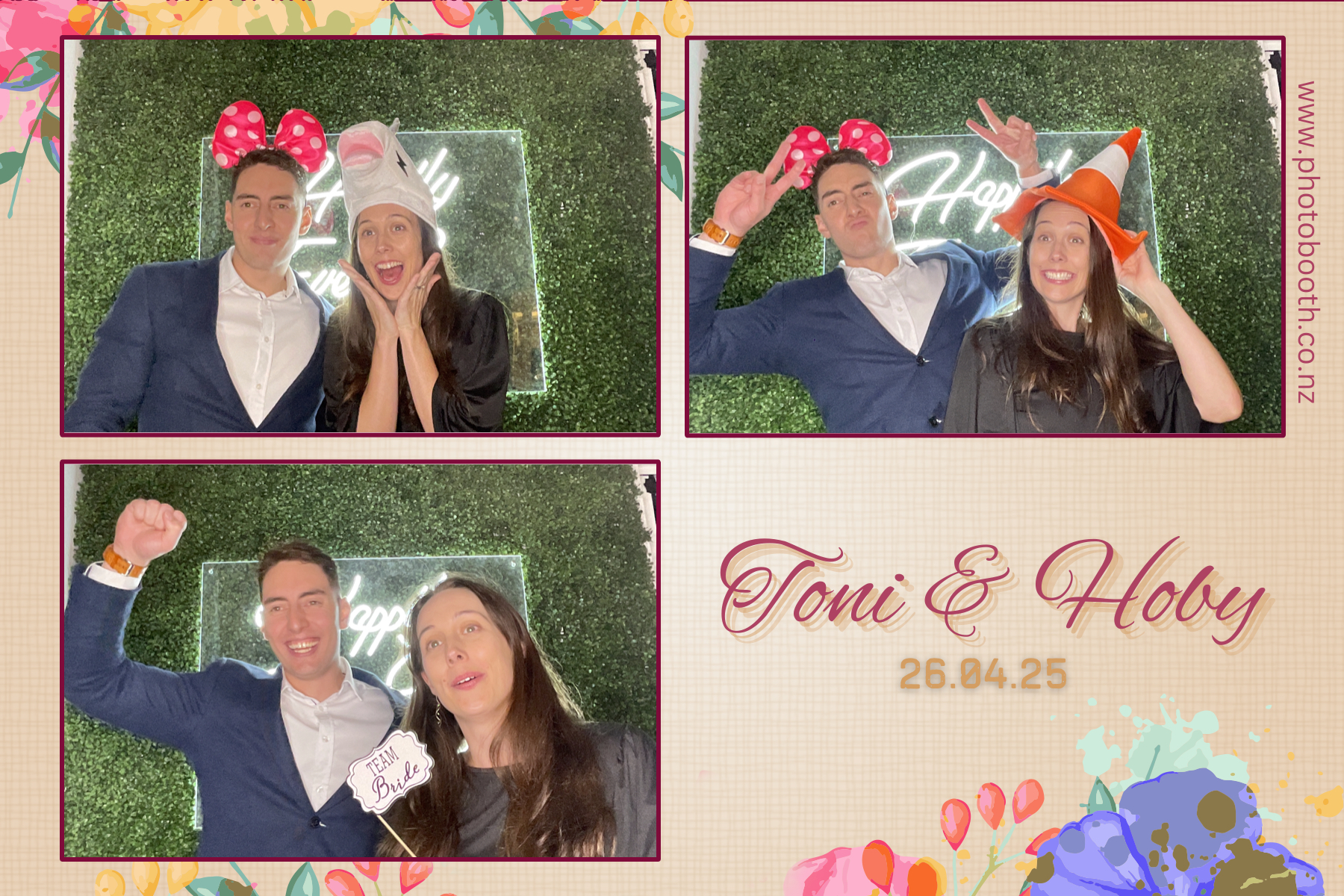 Toni & Hoby's Wedding | View more photos from the event at gallery.photobooth.co.nz/u/SelfieCentral/Toni-Hobys-Wedding