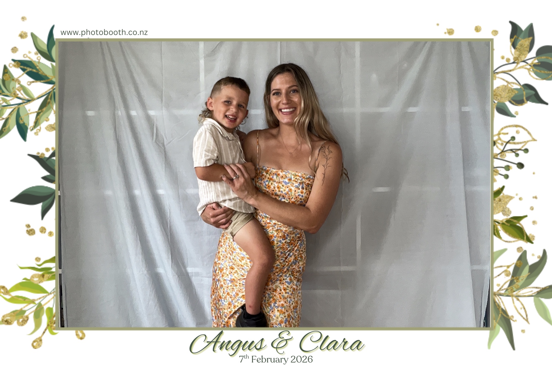 Angus and Clara's Wedding | View more photos from the event at gallery.photobooth.co.nz/u/SelfieCentral/Angus-and-Claras-Wedding