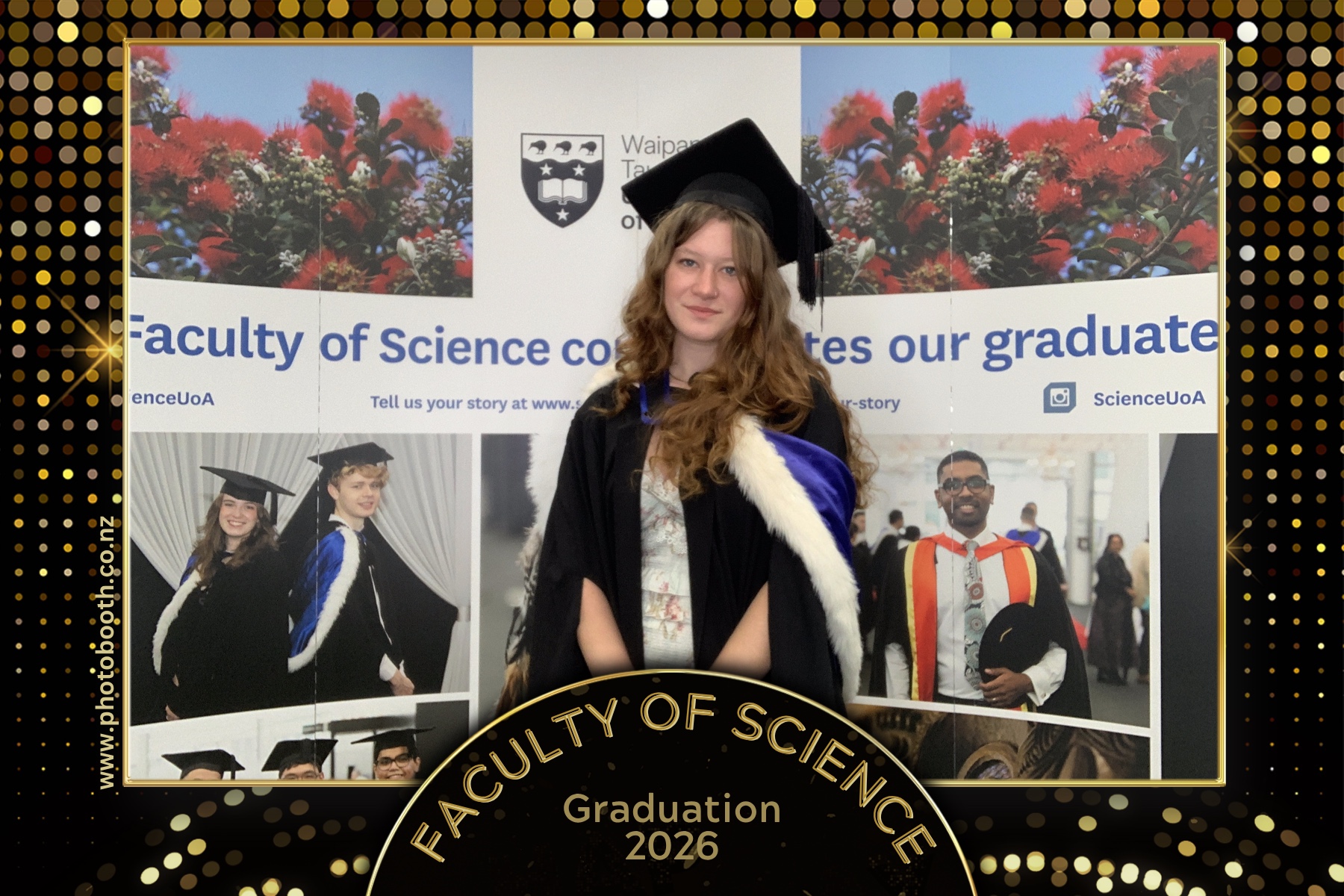 UOA Faculty of Science Graduation 2026 | View more photos from the event at gallery.photobooth.co.nz/u/SelfieCentral/UOA-Faculty-of-Science-Graduation-2026