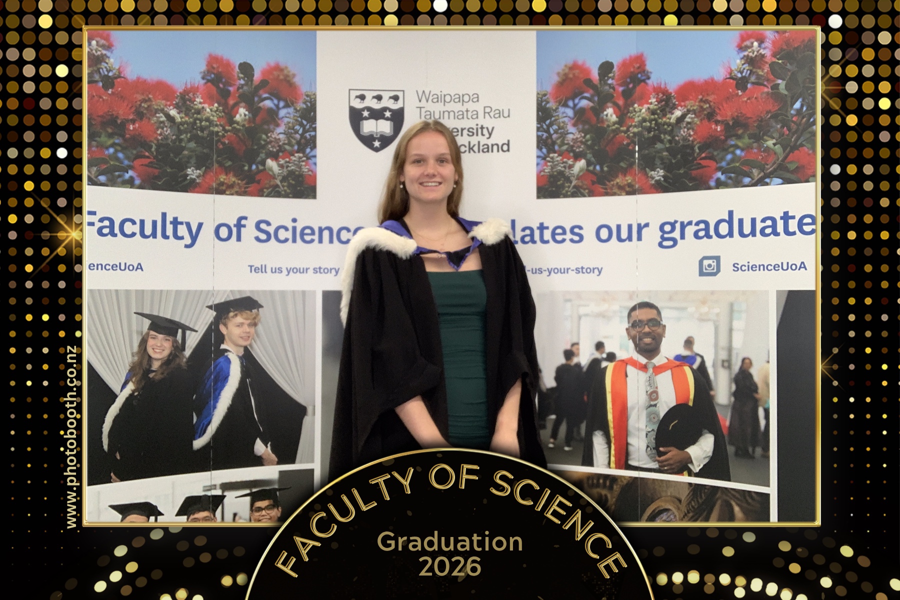 UOA Faculty of Science Graduation 2026 | View more photos from the event at gallery.photobooth.co.nz/u/SelfieCentral/UOA-Faculty-of-Science-Graduation-2026
