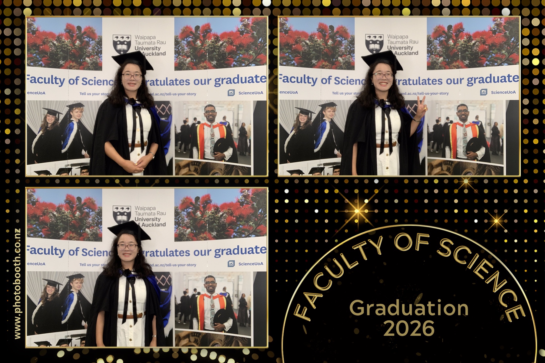 UOA Faculty of Science Graduation 2026 | View more photos from the event at gallery.photobooth.co.nz/u/SelfieCentral/UOA-Faculty-of-Science-Graduation-2026