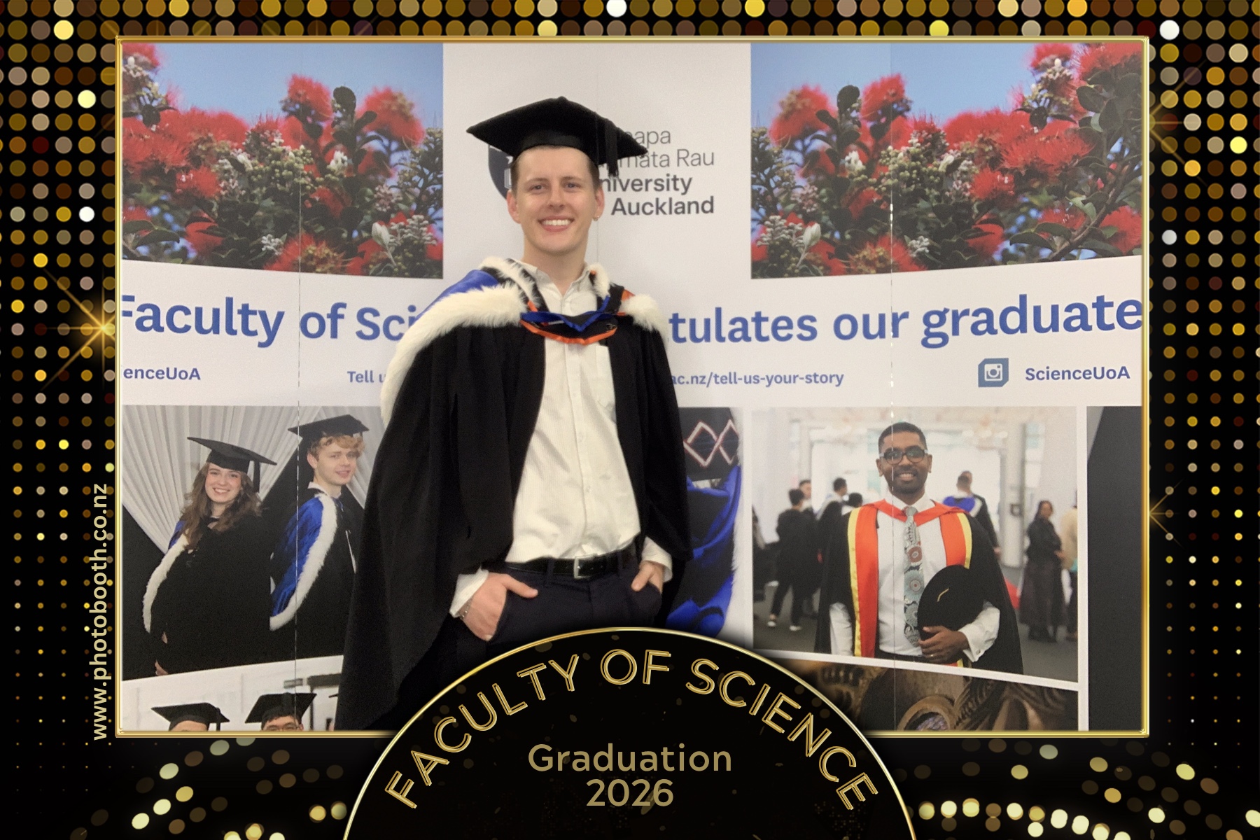 UOA Faculty of Science Graduation 2026 | View more photos from the event at gallery.photobooth.co.nz/u/SelfieCentral/UOA-Faculty-of-Science-Graduation-2026