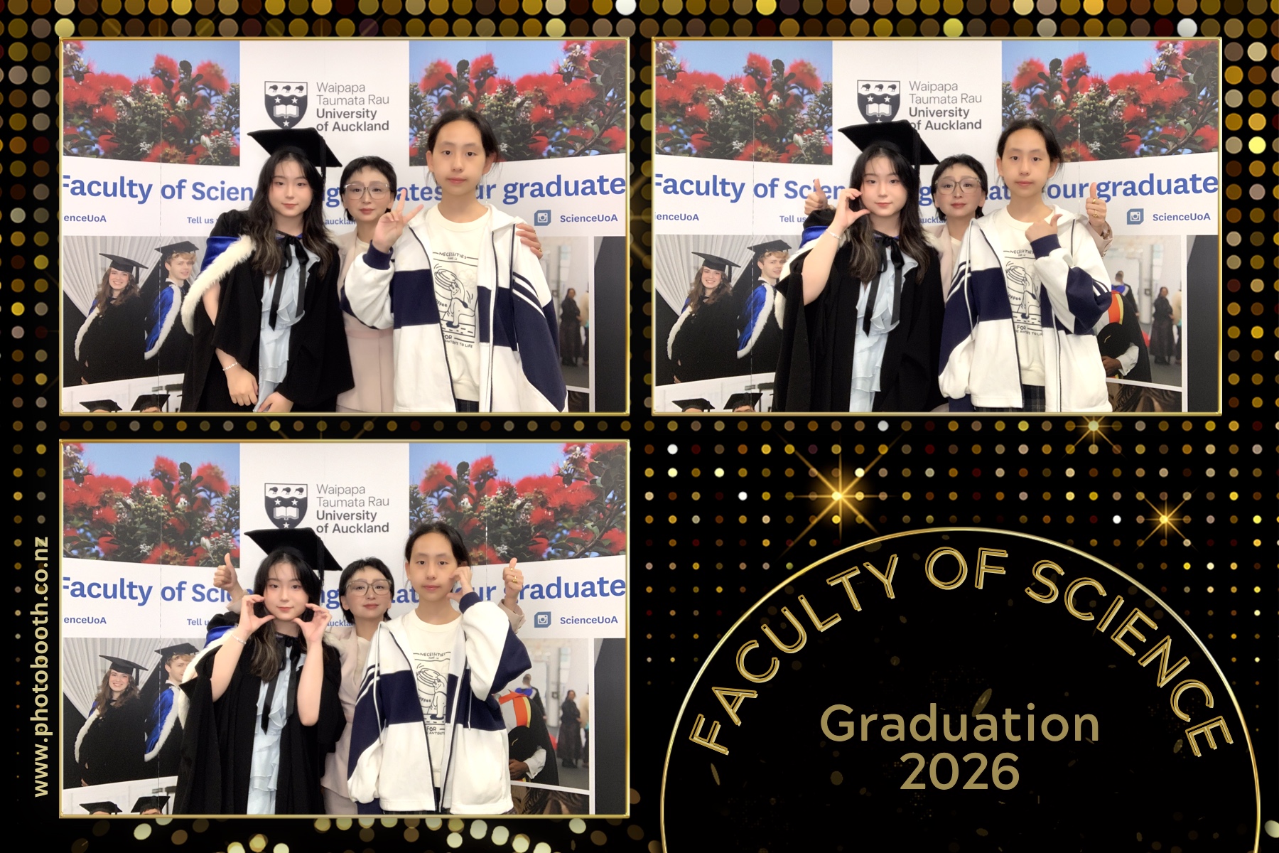 UOA Faculty of Science Graduation 2026 | View more photos from the event at gallery.photobooth.co.nz/u/SelfieCentral/UOA-Faculty-of-Science-Graduation-2026