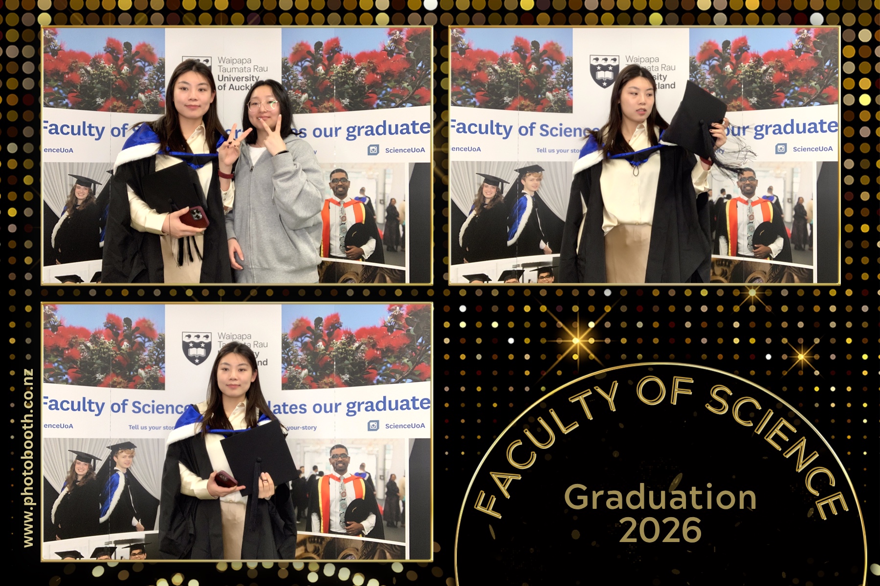 UOA Faculty of Science Graduation 2026 | View more photos from the event at gallery.photobooth.co.nz/u/SelfieCentral/UOA-Faculty-of-Science-Graduation-2026