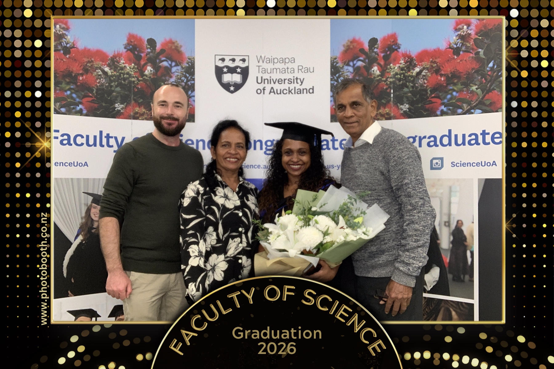 UOA Faculty of Science Graduation 2026 | View more photos from the event at gallery.photobooth.co.nz/u/SelfieCentral/UOA-Faculty-of-Science-Graduation-2026