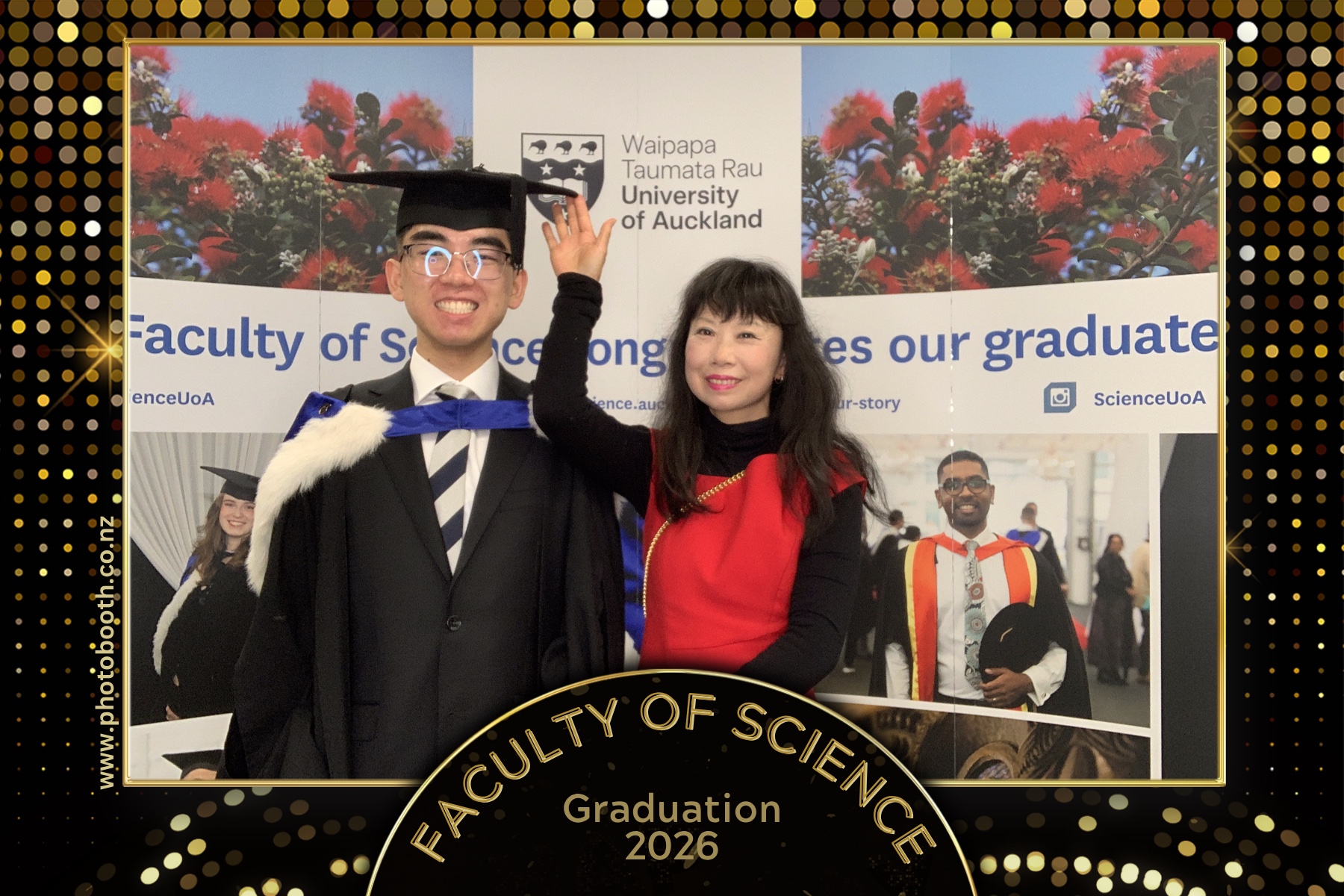 UOA Faculty of Science Graduation 2026 | View more photos from the event at gallery.photobooth.co.nz/u/SelfieCentral/UOA-Faculty-of-Science-Graduation-2026