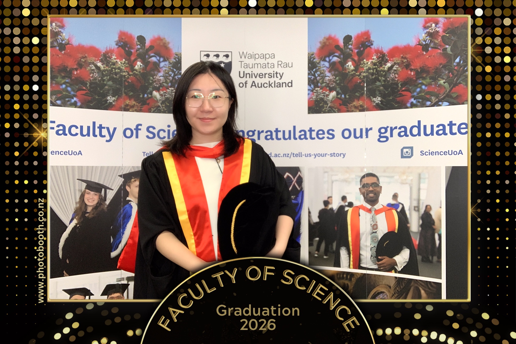 UOA Faculty of Science Graduation 2026 | View more photos from the event at gallery.photobooth.co.nz/u/SelfieCentral/UOA-Faculty-of-Science-Graduation-2026